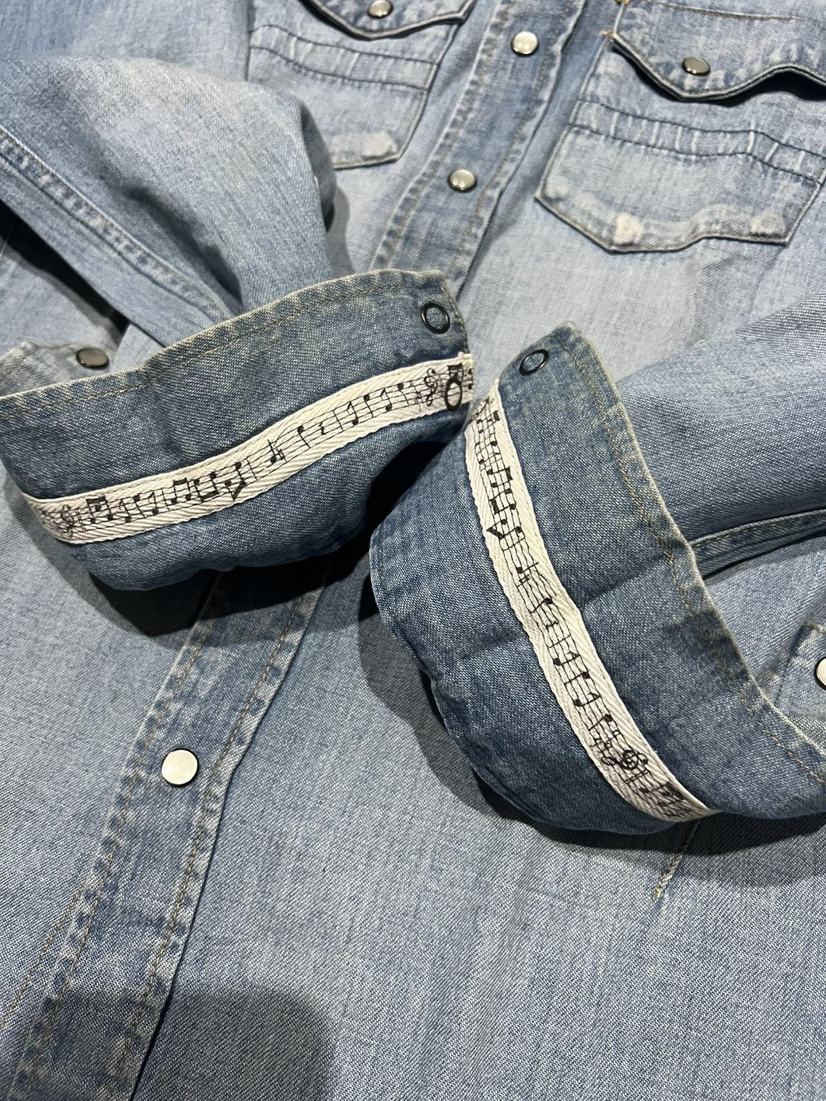 Number (N)ine × Takahiromiyashita The Soloist. 07 Number Nine Western Denim Shirt Musical Note Size US M / EU 48-50 / 2 - 6 Thumbnail