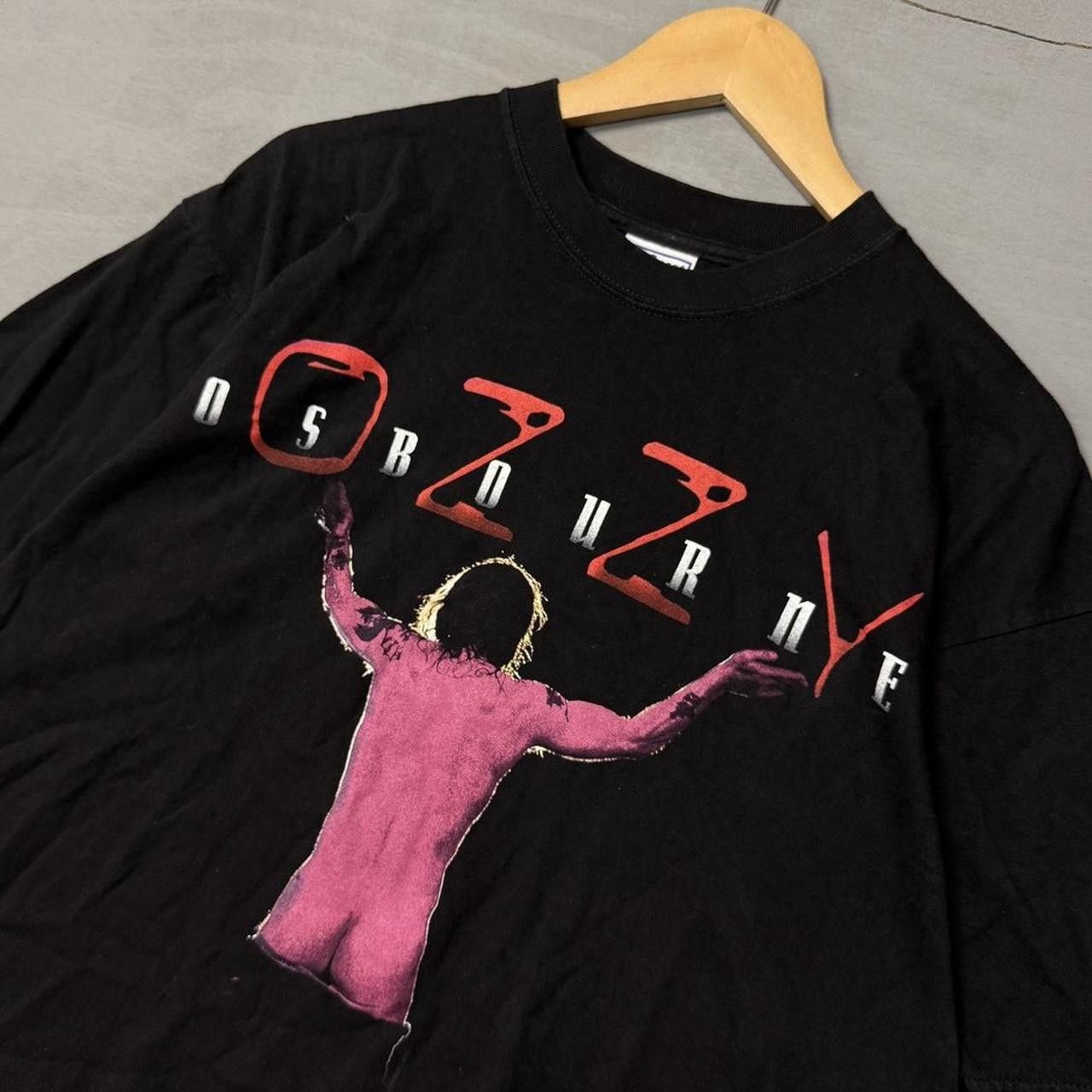 Vintage Ozzy Osbourne No Crap Rock and Roll Butt Black Shirt Large 