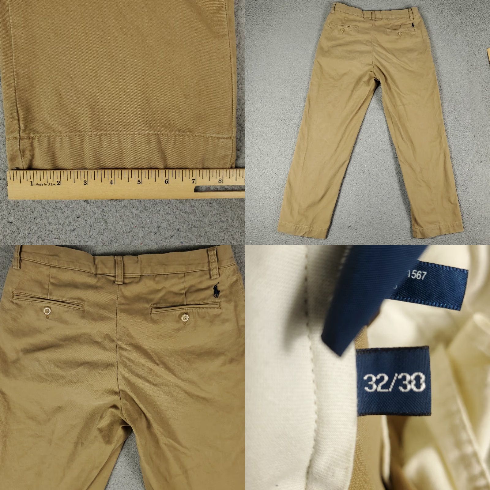Ralph Lauren Ralph Lauren Pants Mens 32x30 Brown Chino Trousers Size US 32 / EU 48 - 8 Thumbnail