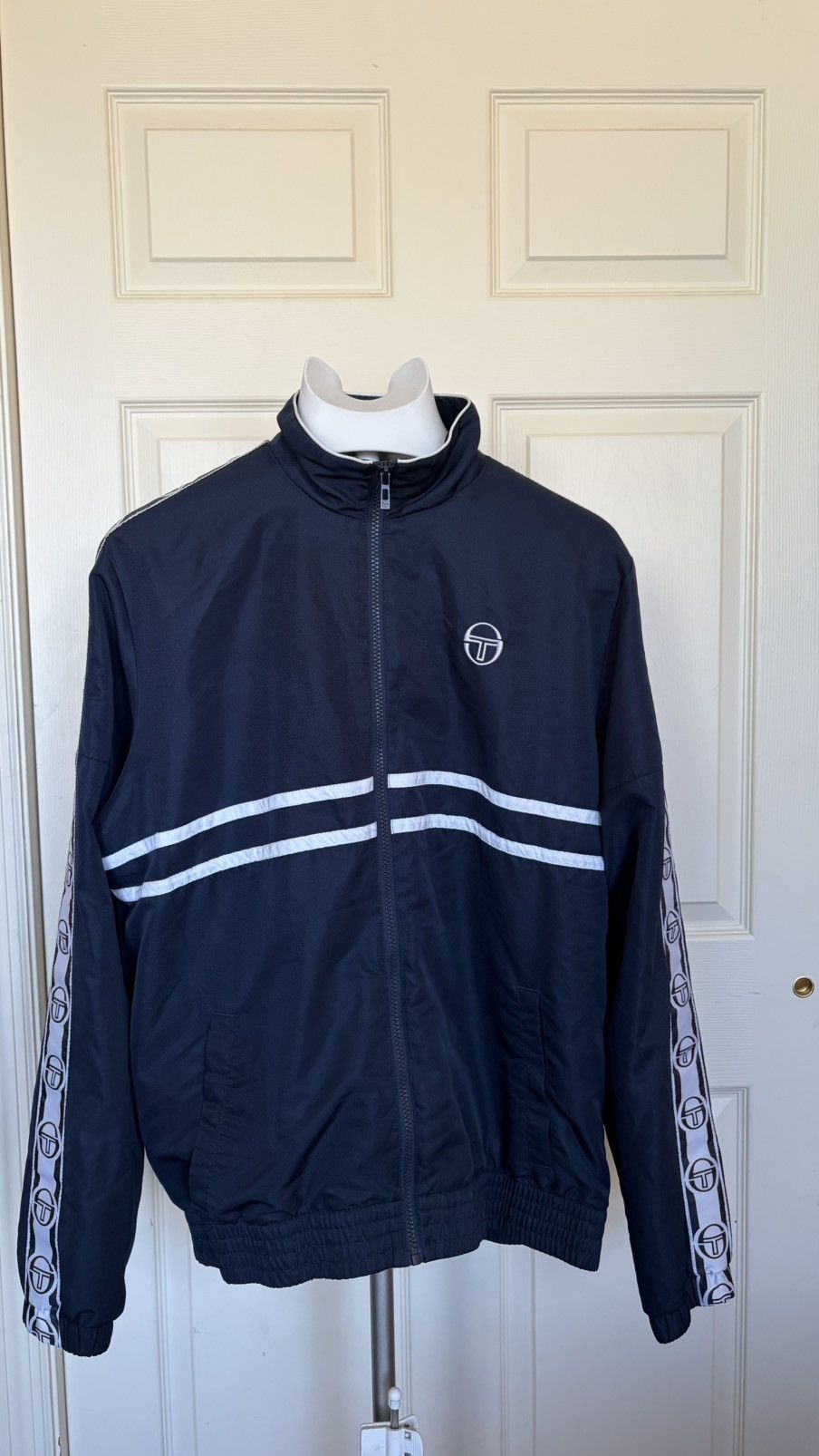 Sergio Tacchini Sergio Tacchini Vintage Track Suit Set Jacket L Pants S Navy Size US 32 / EU 48 - 3 Thumbnail