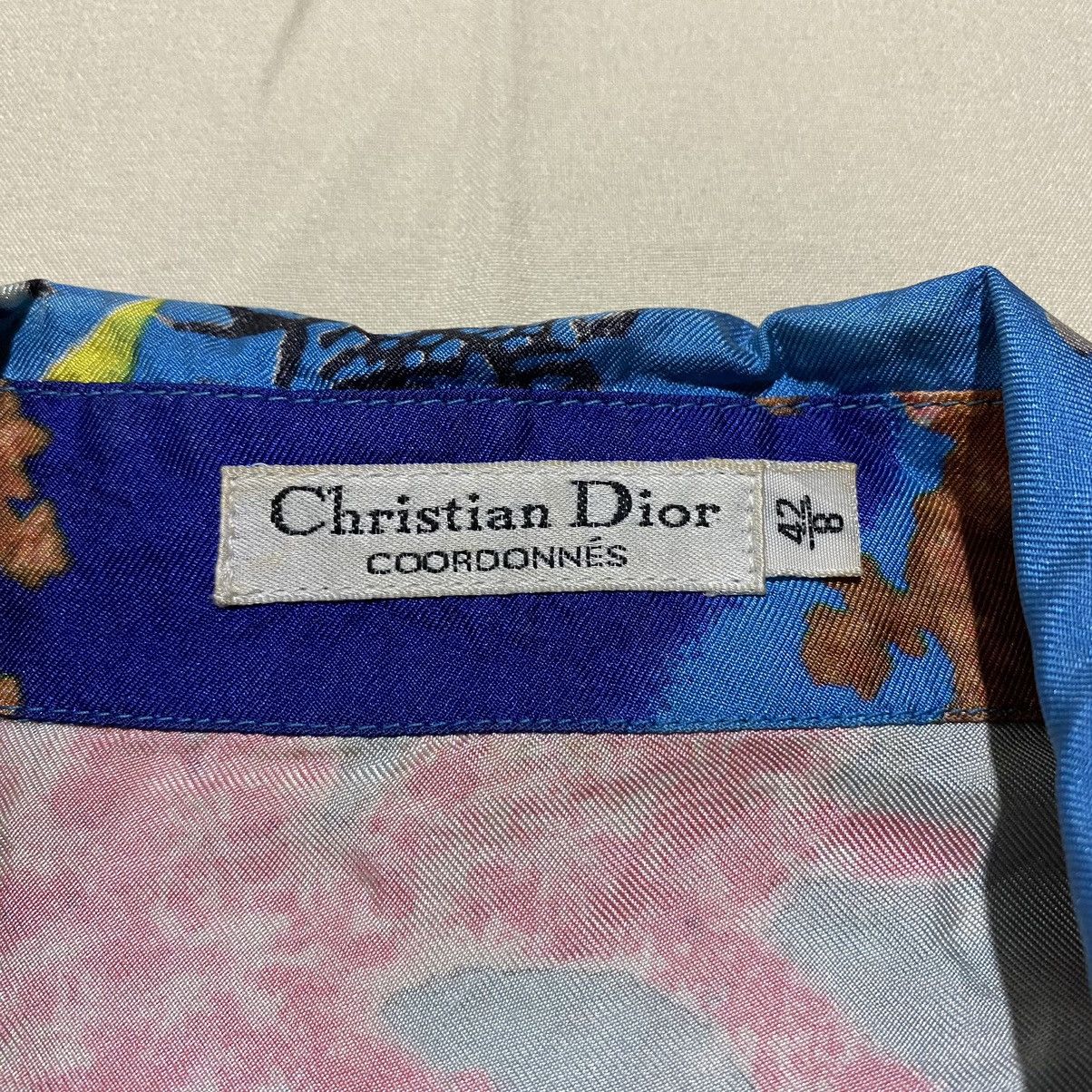 Christian Dior Monsieur Vintage Christian Dior Multicolour Silk Blouse Size L / US 10 / IT 46 - 4 Thumbnail