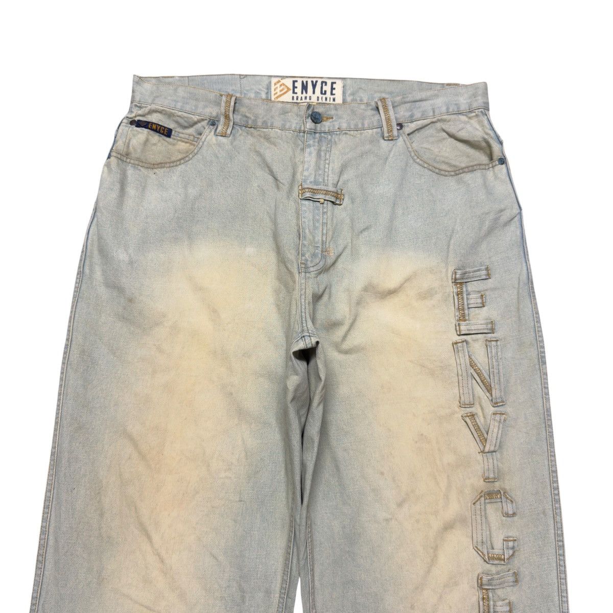 Enyce Vintage Enyce Mudwash Denim Baggy Jeans Size US 38 / EU 54 - 3 Thumbnail