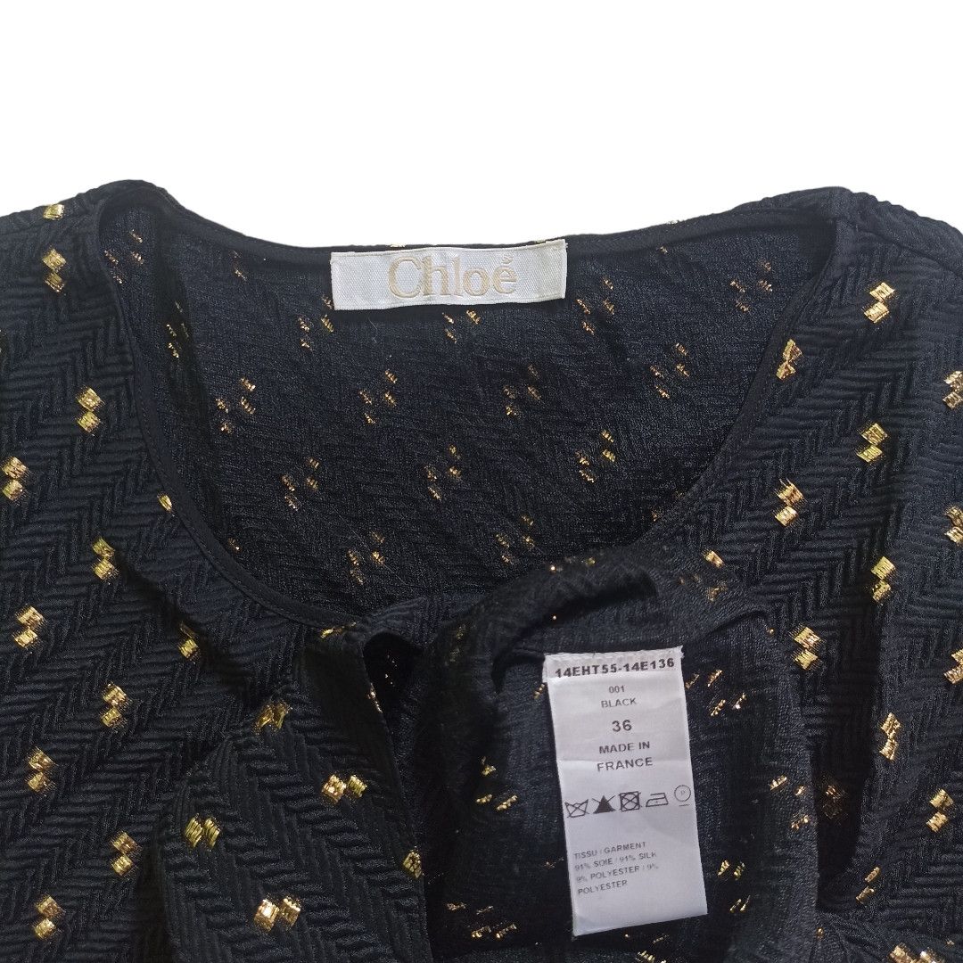 Chloe × Designer Vintage Y2K Chloe Blouses Size XS / US 0-2 / IT 36-38 - 4 Thumbnail