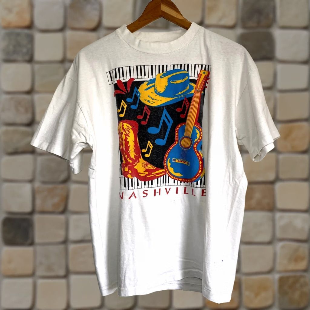 Giant × Vintage White Zombie V-neck ringer t-shirt (sz L) Giant