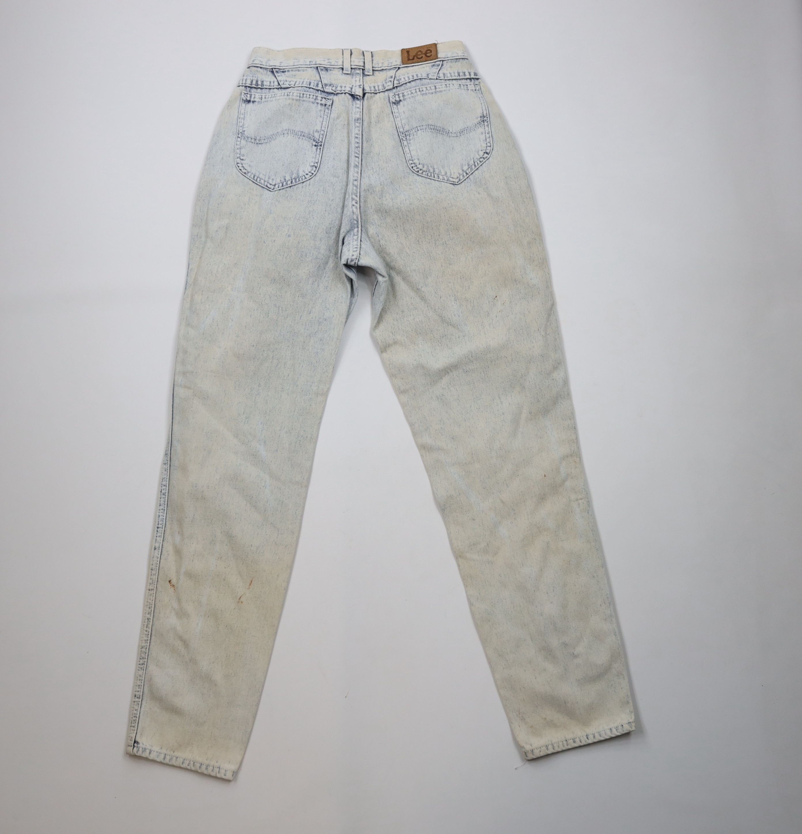 Lee × Vintage Vintage 90s Lee Acid Wash Relaxed Tapered Leg Jeans USA Size 34" / US 12 / IT 48 - 11 Thumbnail