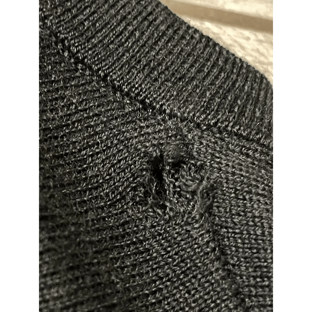 Allsaints AllSaints Black Merino Wool Sweater (Men’s M) Size US M / EU 48-50 / 2 - 4 Thumbnail