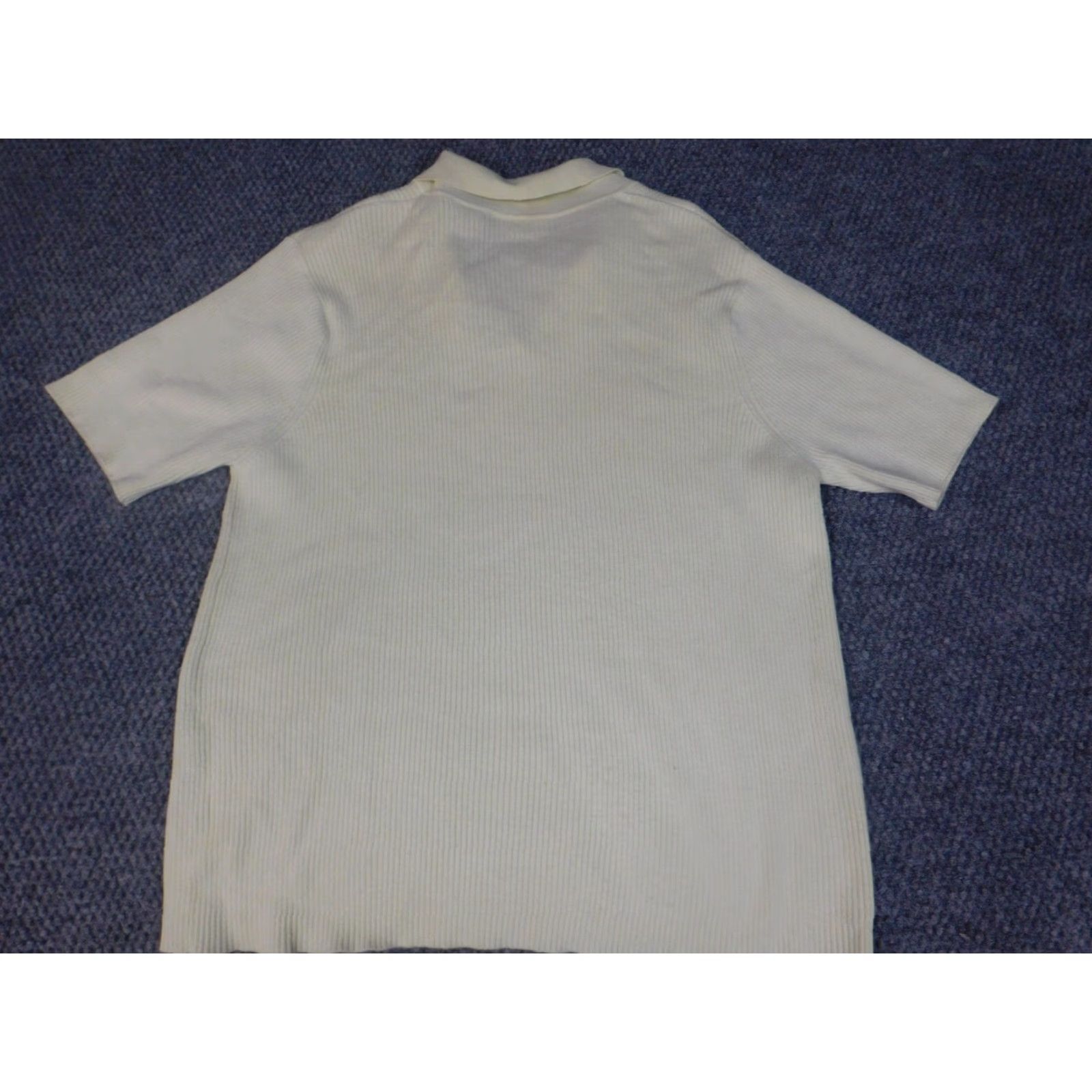 Croft & Barrow Croft & Barrow Womens Blouse XL Yellow Short Sleeve Pullover Stretch Collared Nylon Rayon Casual Size XL / US 12-14 / IT 48-50 - 7 Thumbnail