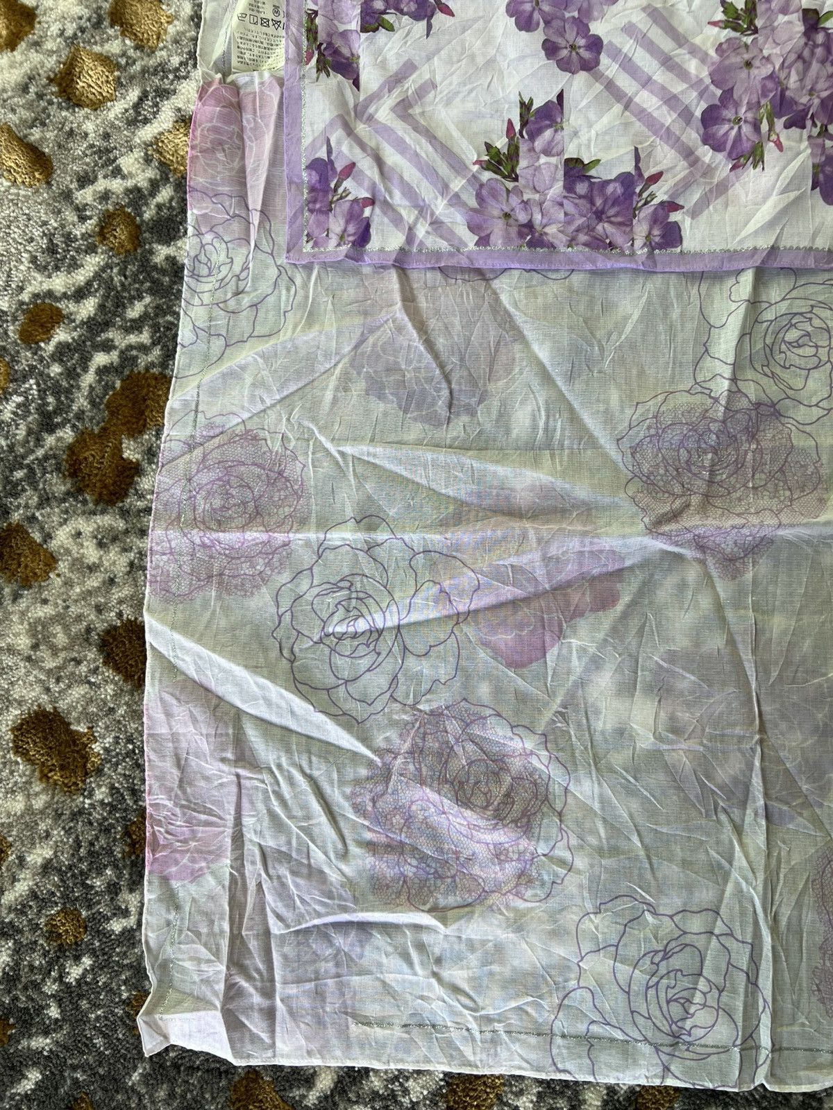 Designer × Lanvin Lanvin floral abstract handkerchief scarves Size ONE SIZE - 3 Thumbnail