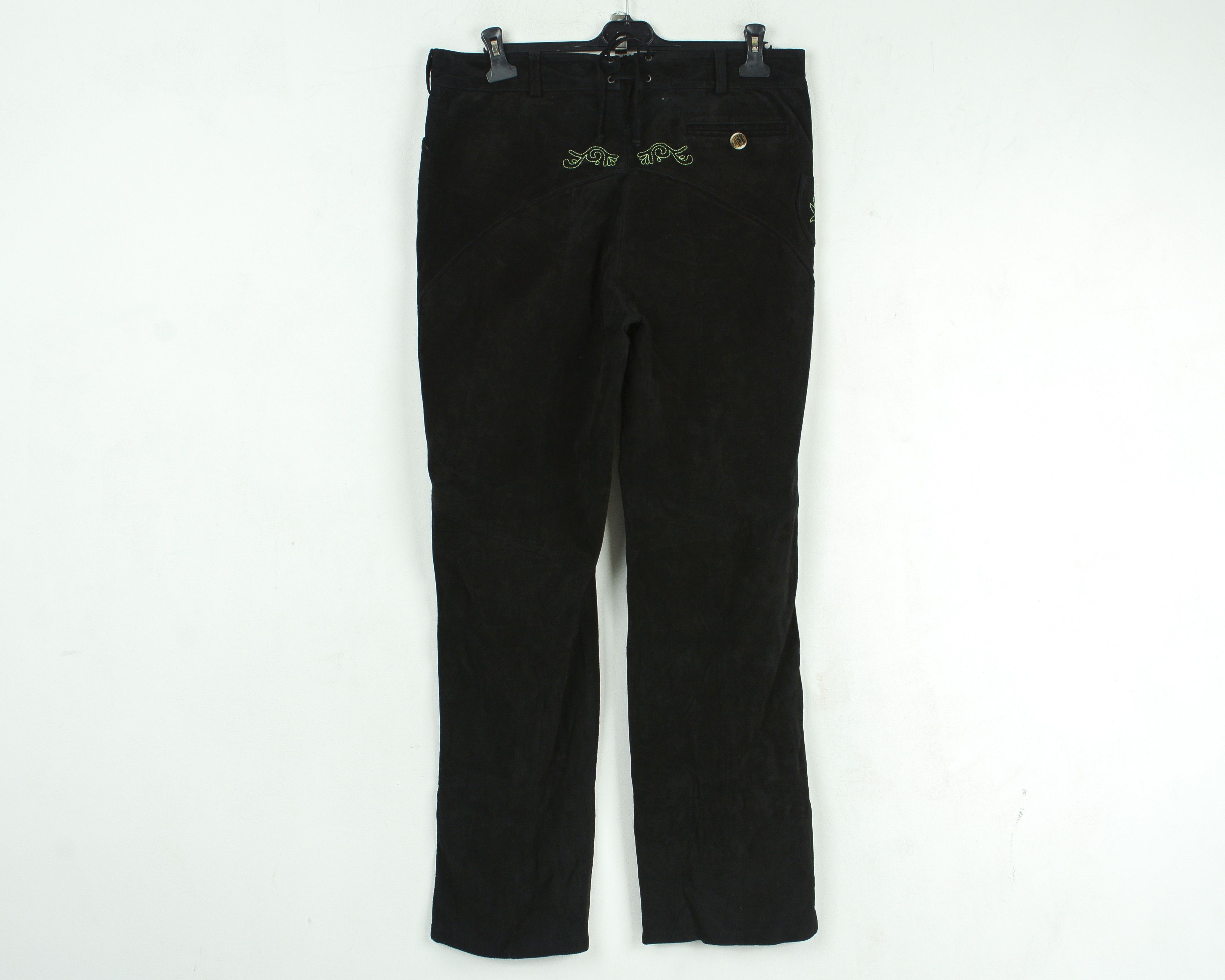 Leather Wiesenprinz W34 L32 Trachten Jager Suede Leather Pants Size US 34 / EU 50 - 13 Thumbnail