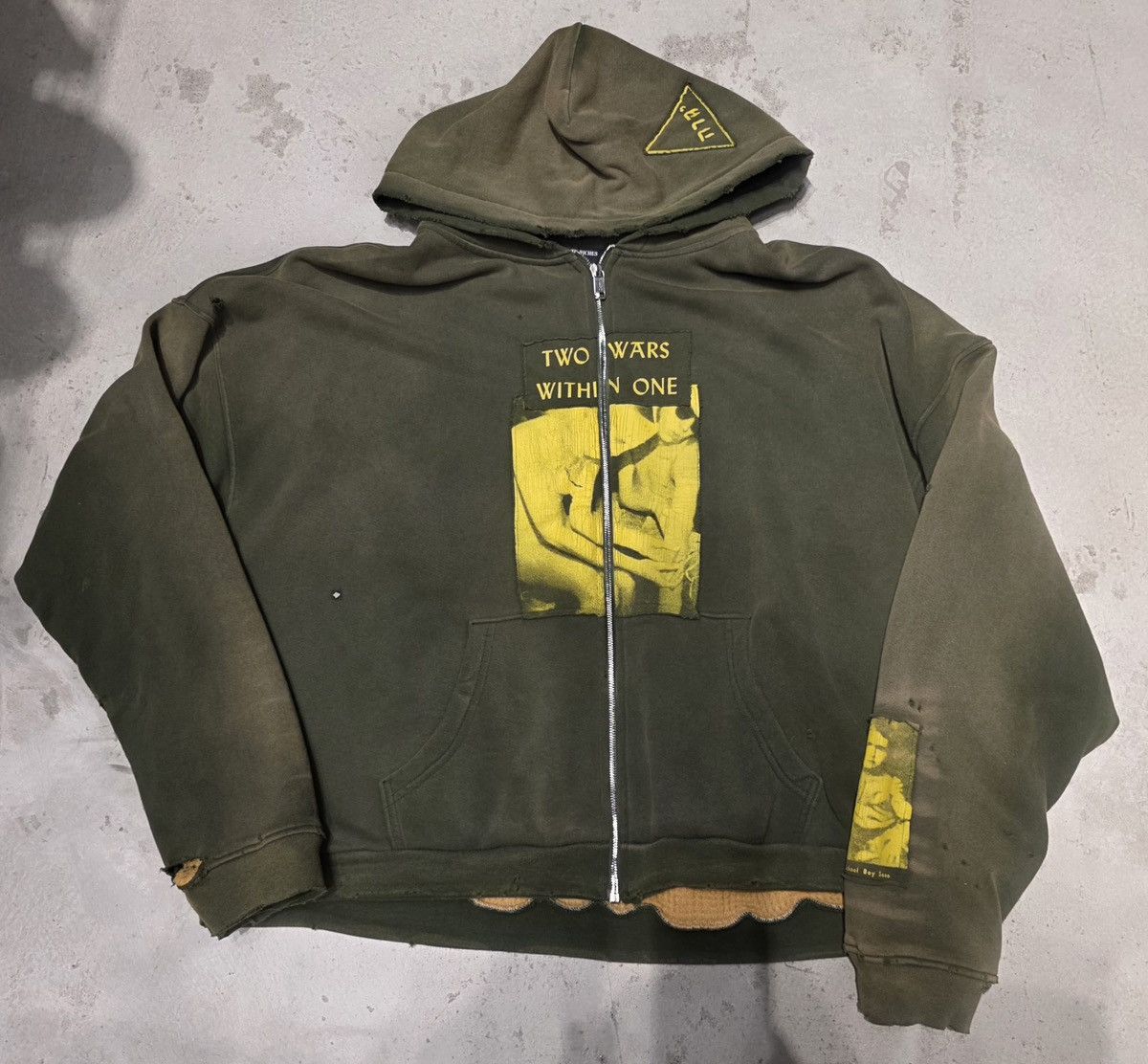 Enfants Riches Deprimes TWO WARS WITHIN ONE ASSEMBLAGE ZIP HOODIE Size US XXL / EU 58 / 5 - 2 Thumbnail