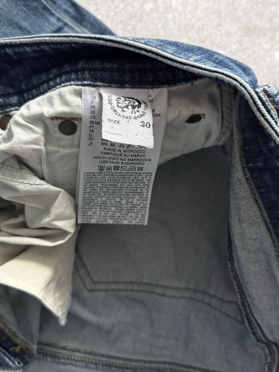 Diesel × Diesel Black Gold × Vintage Vintage Diesel Larkee Denim Pants Y2K Rare Size W 30 L32 Size US 33 - 7 Thumbnail