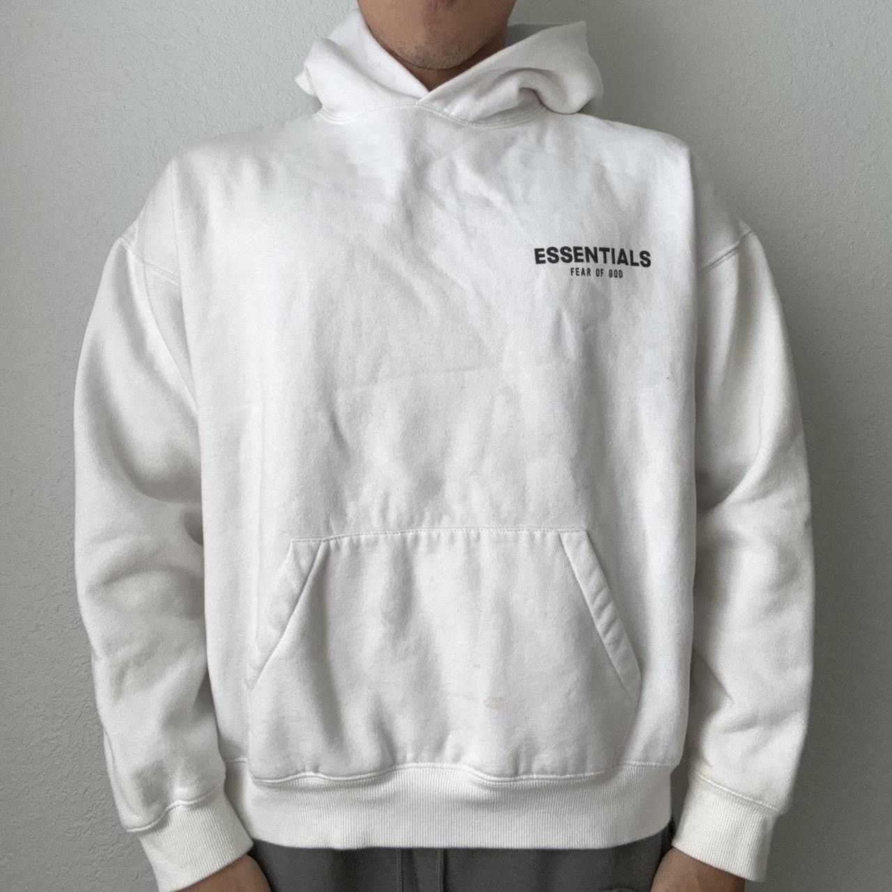 Fear of God Essentials Fear of God Graphics Boxy White Hoodie Size US L / EU 52-54 / 3 - 2 Thumbnail