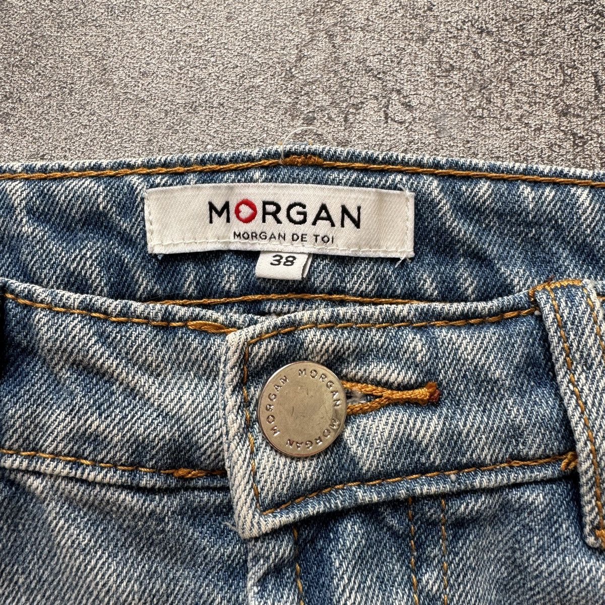 Morgan De Toi Morgan de Toi Vintage Sexy Y2K Asymmetric Denim Mini Skirt Size 27" / US 4 / IT 40 - 5 Thumbnail