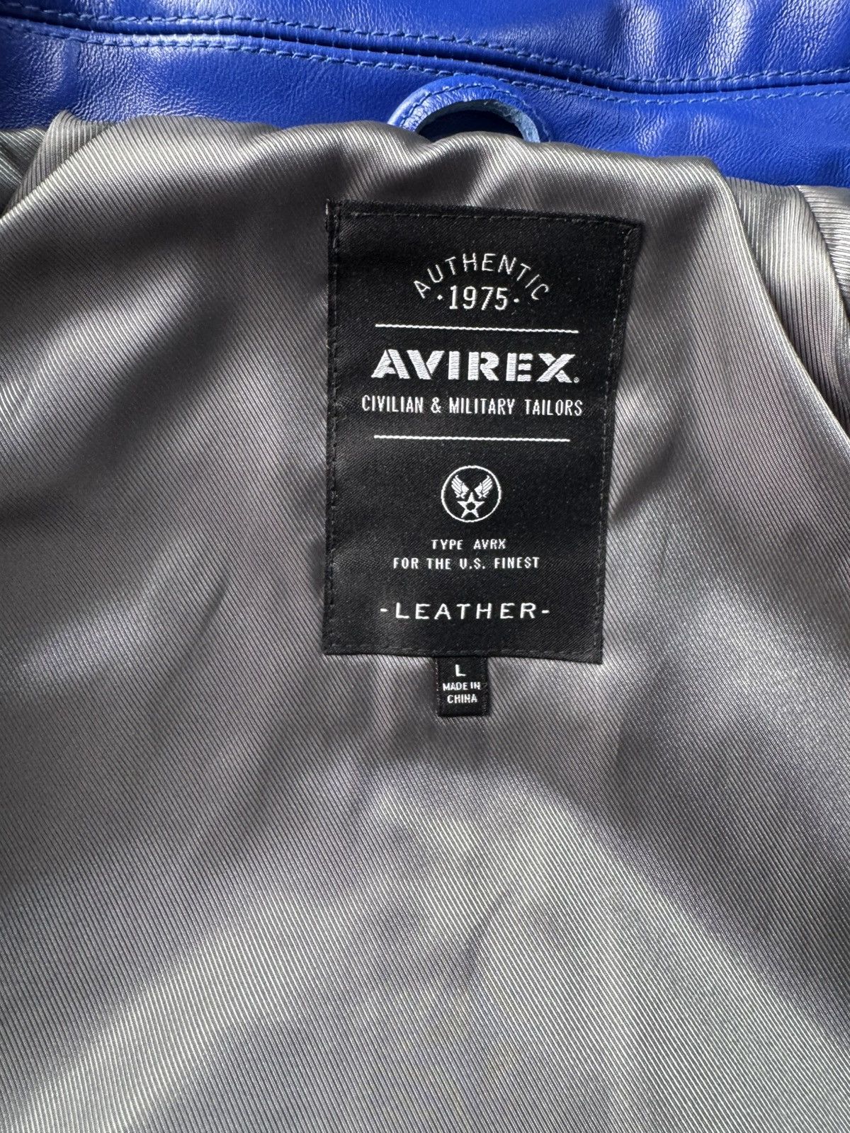 Avirex London exclusive icon leather jacket Size US L / EU 52-54 / 3 - 7 Thumbnail