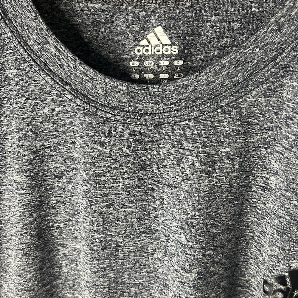 Adidas Adidas - SS Crew Performance T- Lg -Grey Melange - Climalite Size US L / EU 52-54 / 3 - 7 Thumbnail