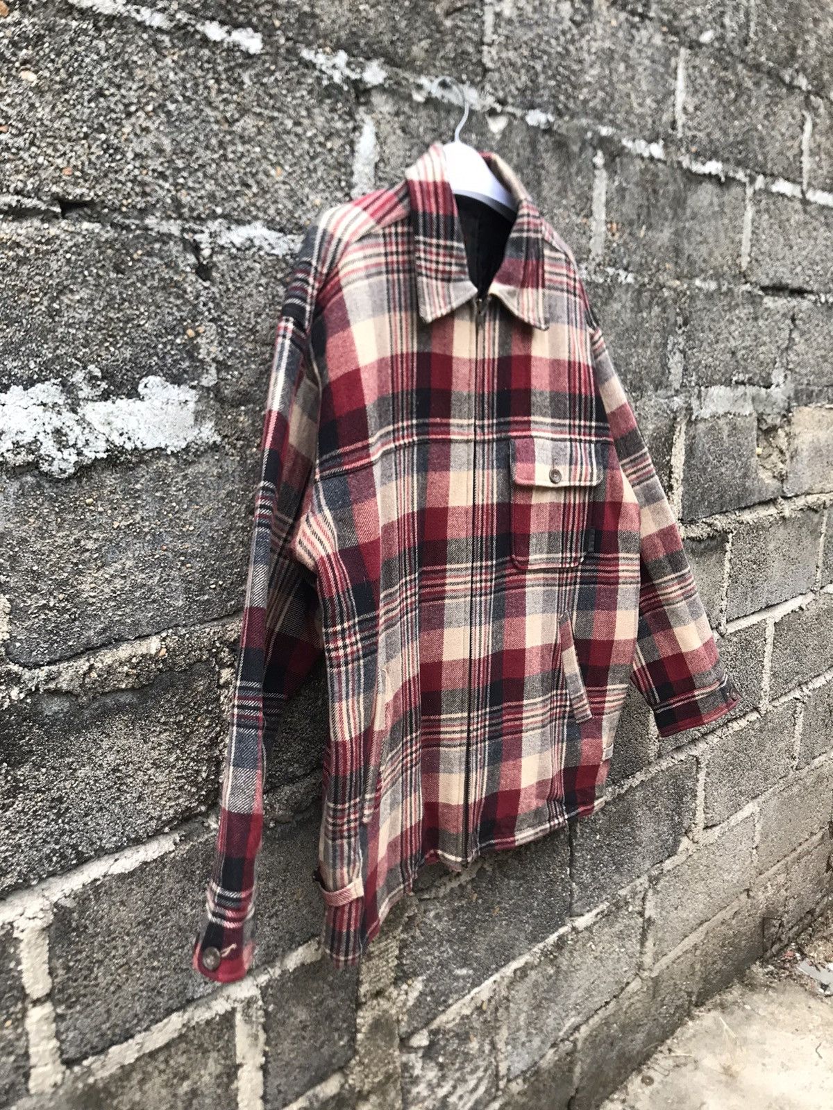 Japanese Brand ⚡️Vintage NPCA Flannel Wool Herrington Jacket Size US L / EU 52-54 / 3 - 2 Thumbnail