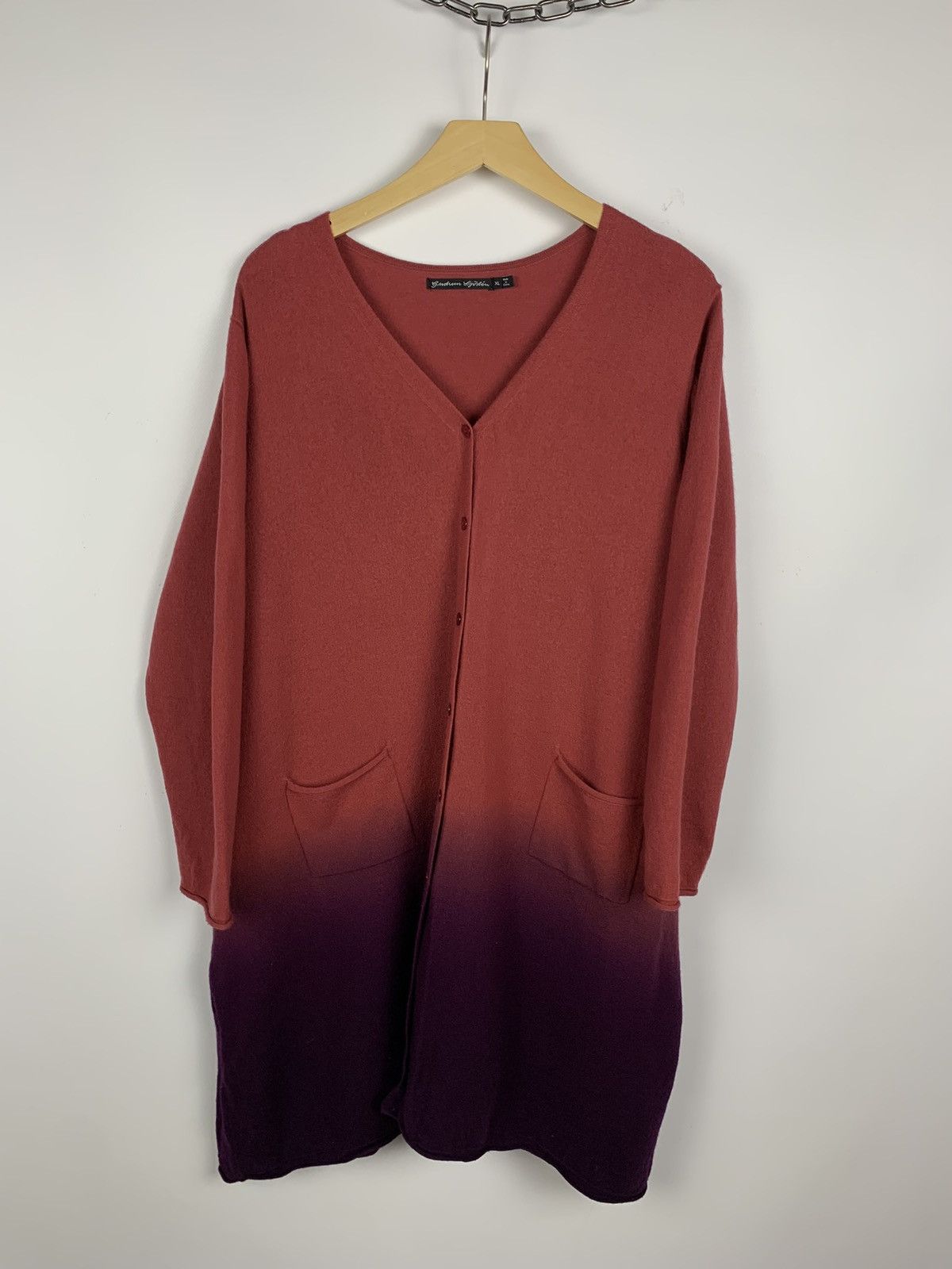 Gudrun Sjoden Gudrun Sjoden Wool Long Cardigan Button Up Size XL Colorful Size XL / US 12-14 / IT 48-50 - 10 Thumbnail