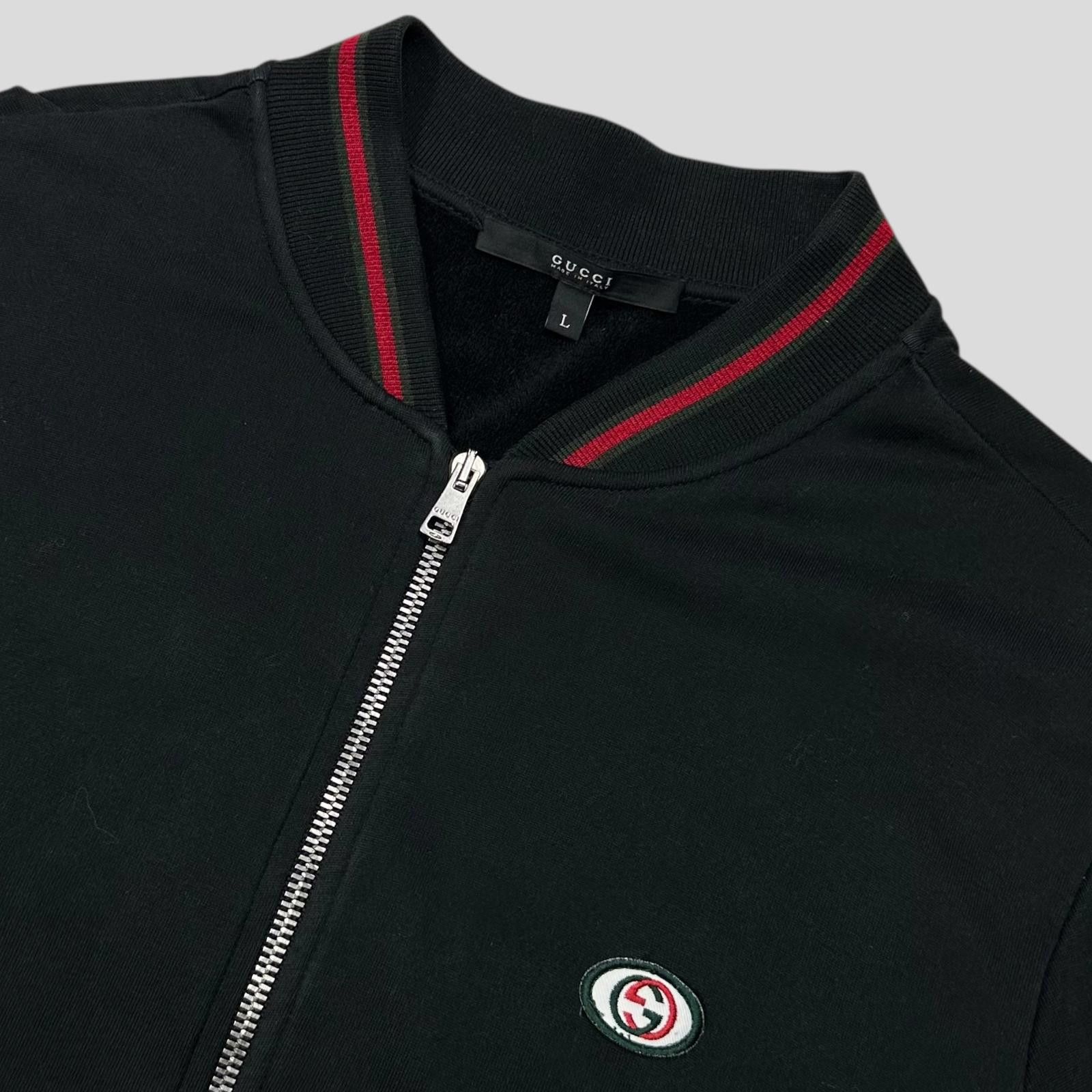 Gucci Gucci 2008 GG Logo Web Teddy Cotton Lined Track Jacket - M/L Size US L / EU 52-54 / 3 - 2 Thumbnail