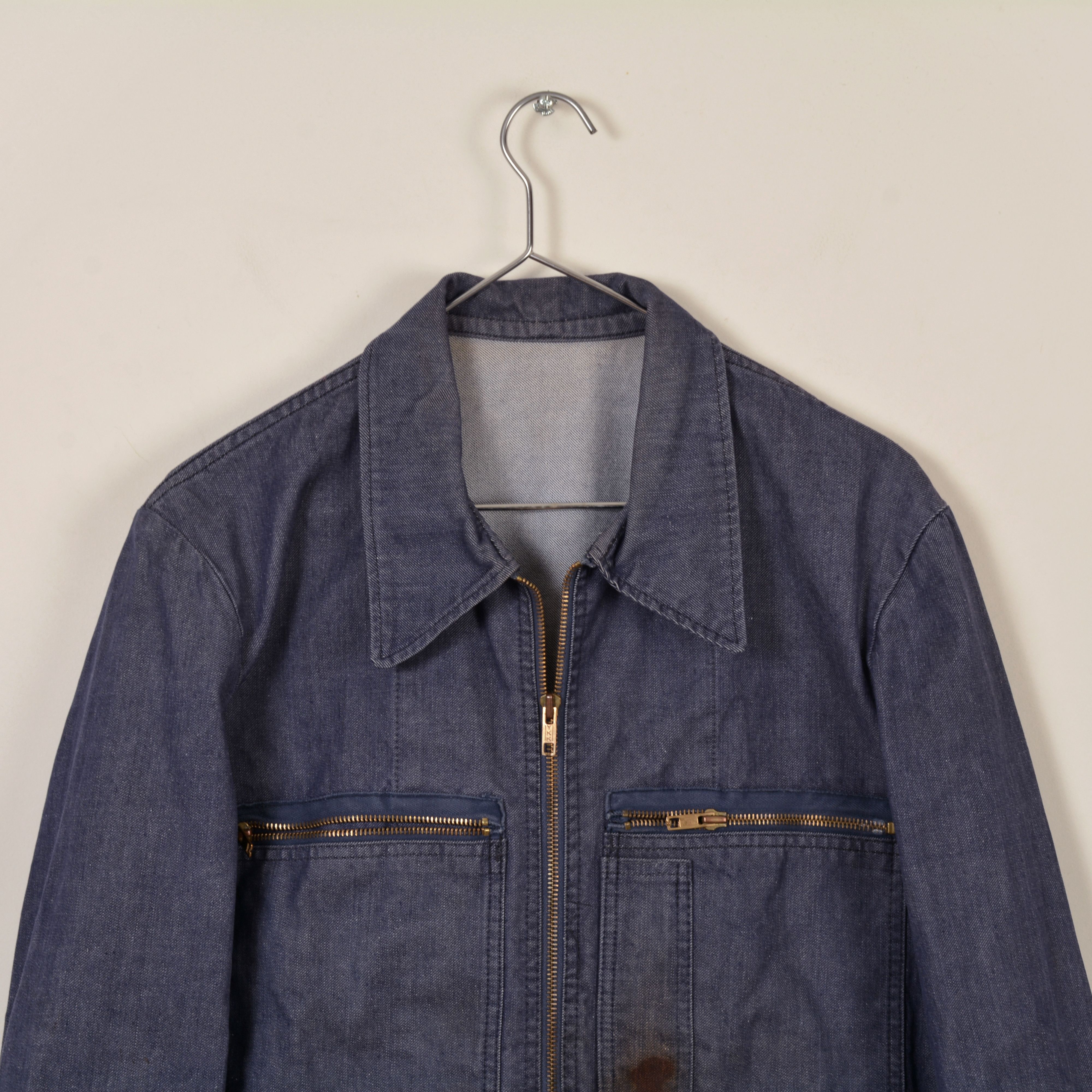 Vintage Vintage french militaria navy work denim 1970-80 (2313) Size US S / EU 44-46 / 1 - 2 Thumbnail