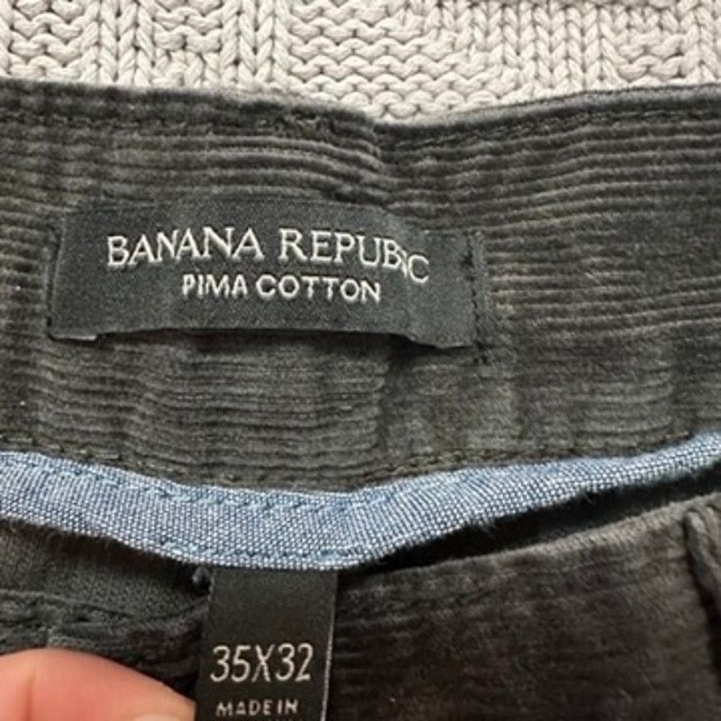 Banana Republic Banana Republic gray pima cotton corduroy pants size 35 Size US 35 - 4 Thumbnail