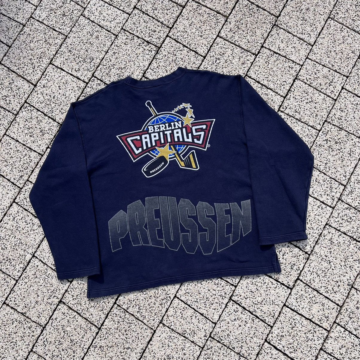 NHL × Vintage Vintage Preussen Capitals Berlin BSC Crewneck Sweater Size US XL / EU 56 / 4 - 9 Thumbnail