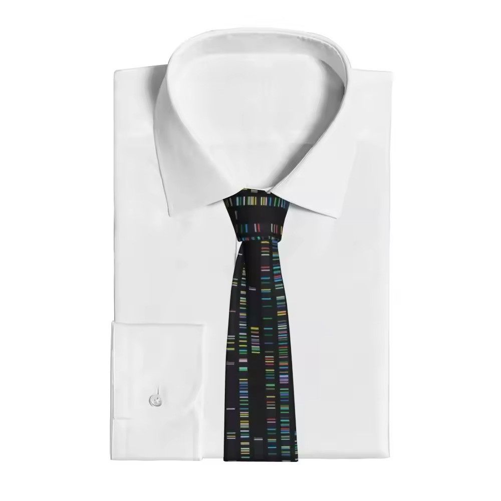 Other Retro Collar Tie Genome Sequence Daily Wear Party Necktie Size ONE SIZE - 5 Thumbnail