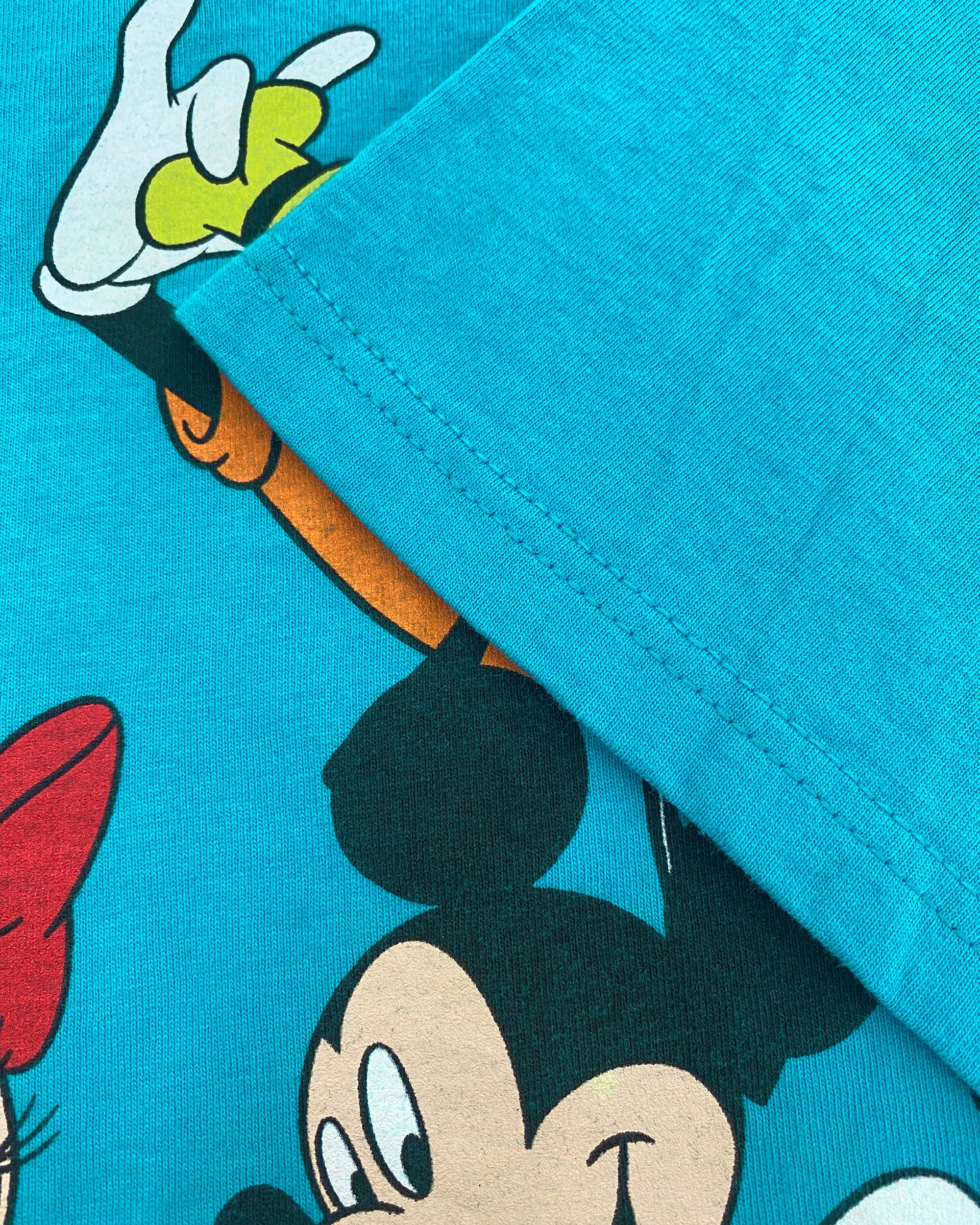 Disney × Vintage 1990s Mickey Gang Graphic T-Shirt Size US L / EU 52-54 / 3 - 5 Thumbnail