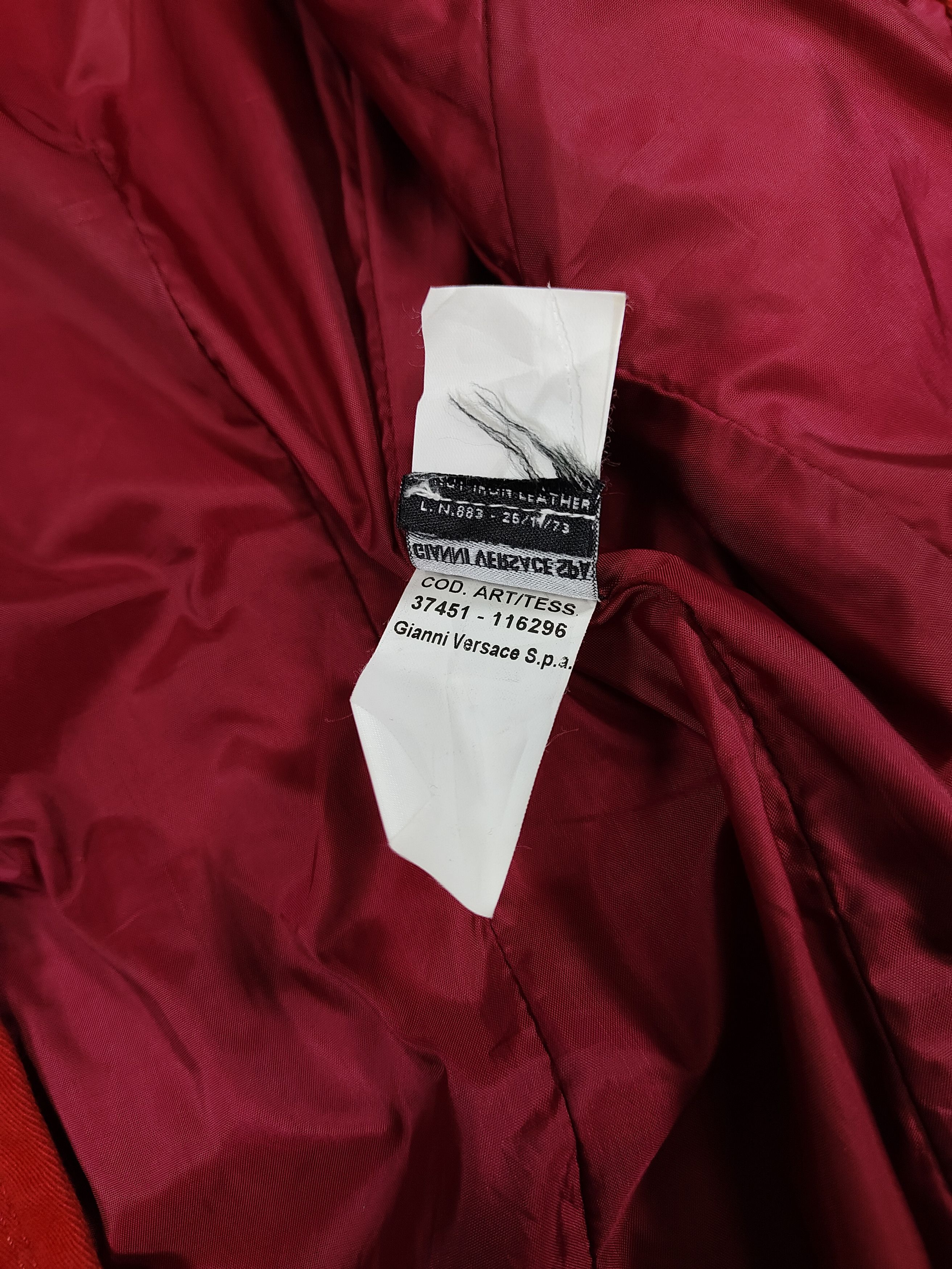 Versace 00s Versace Sport Line Archive Tailored Leather Trim Blazer Size M / US 6-8 / IT 42-44 - 10 Thumbnail