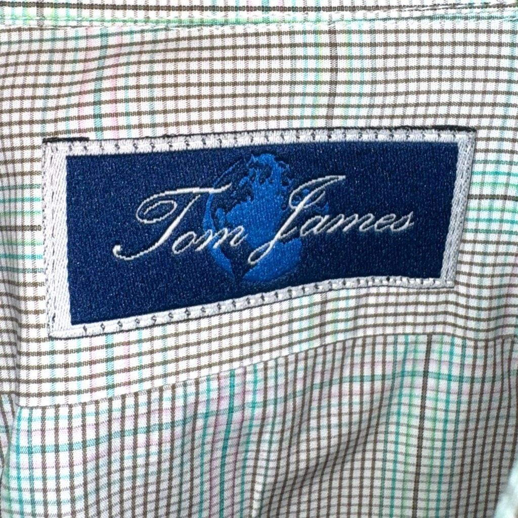 Tom James Tom James Glen Check French Cuff Made in USA Dress Shirt Siz Size US L / EU 52-54 / 3 - 2 Thumbnail