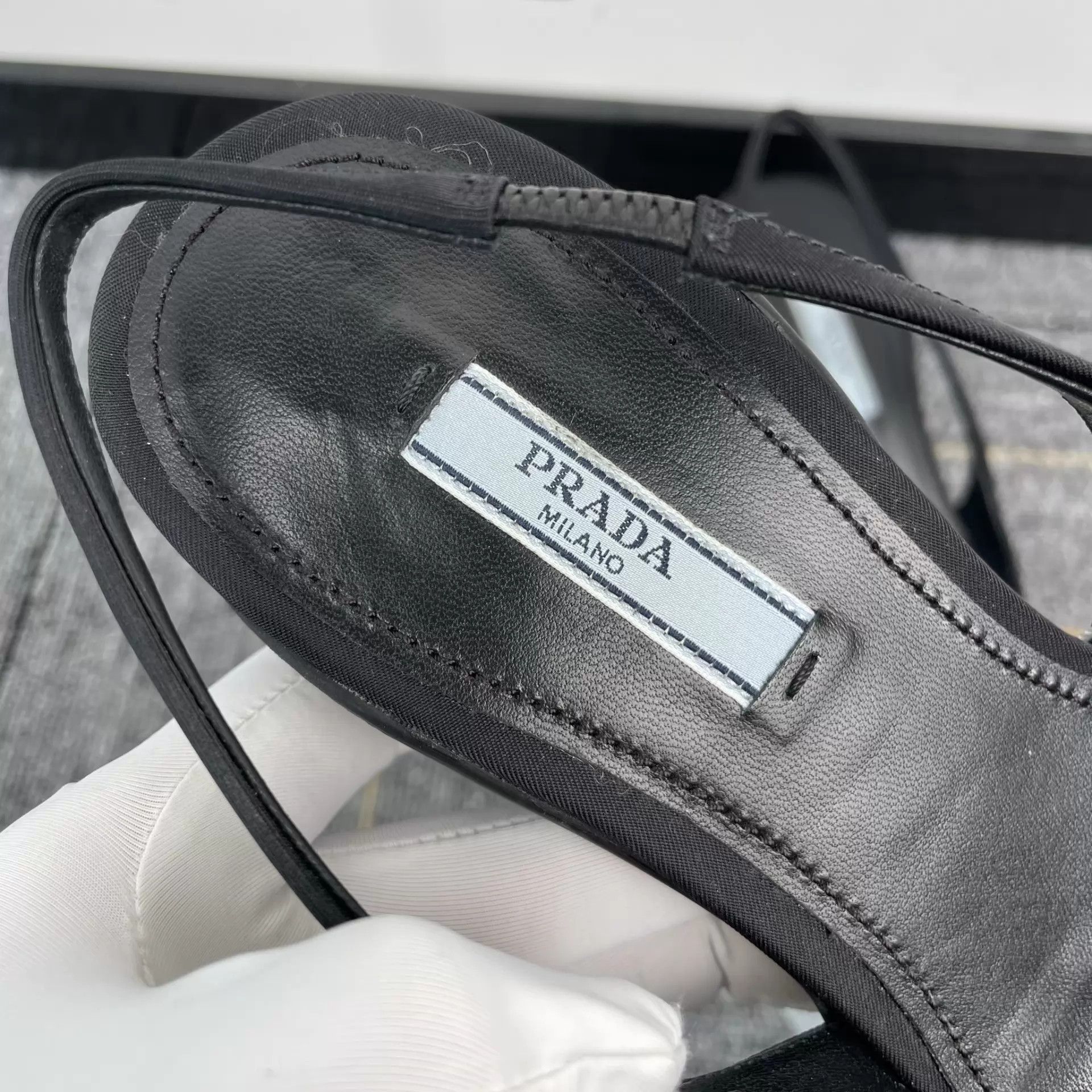 Prada Prada Women's Black High Heels Size 35 Size US 4.5 / IT 34.5 - 5 Thumbnail
