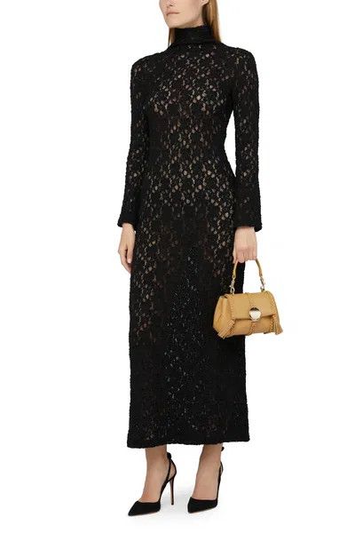 Chloe o1y0825 Maxi Dress in Black Size L / US 10 / IT 46 - 5 Thumbnail