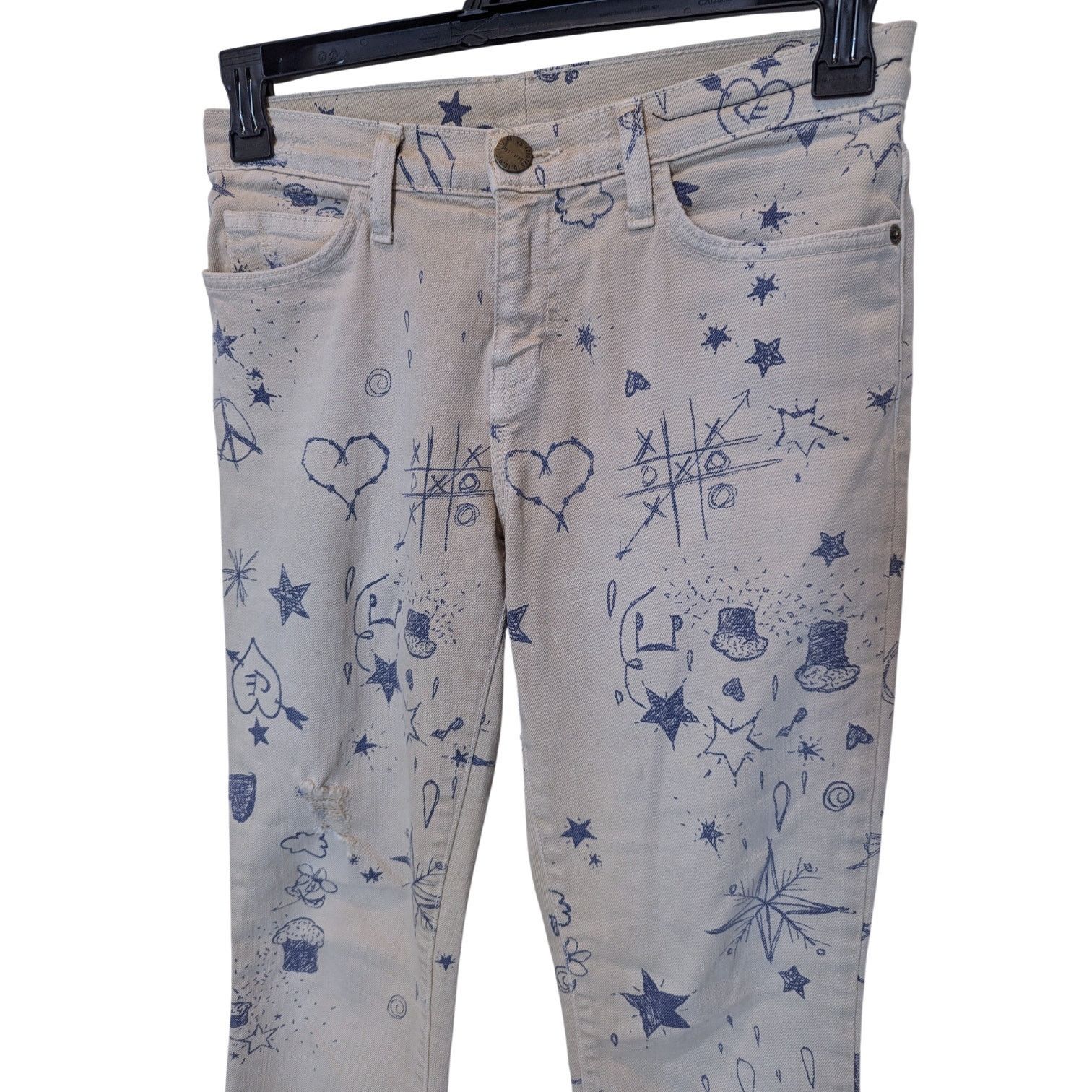 Current/Elliot Current/Elliott The Stiletto Safari Write On Destroy Jeans Size 28" / US 6 / IT 42 - 5 Thumbnail