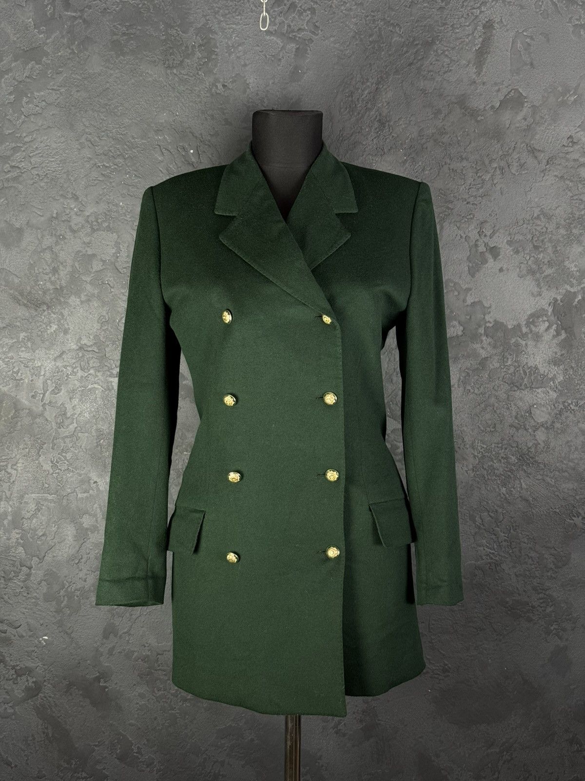 Versace Vintage Gianni Versace Double-Breasted Wool Coat Jacket Size M / US 6-8 / IT 42-44 - 1 Thumbnail