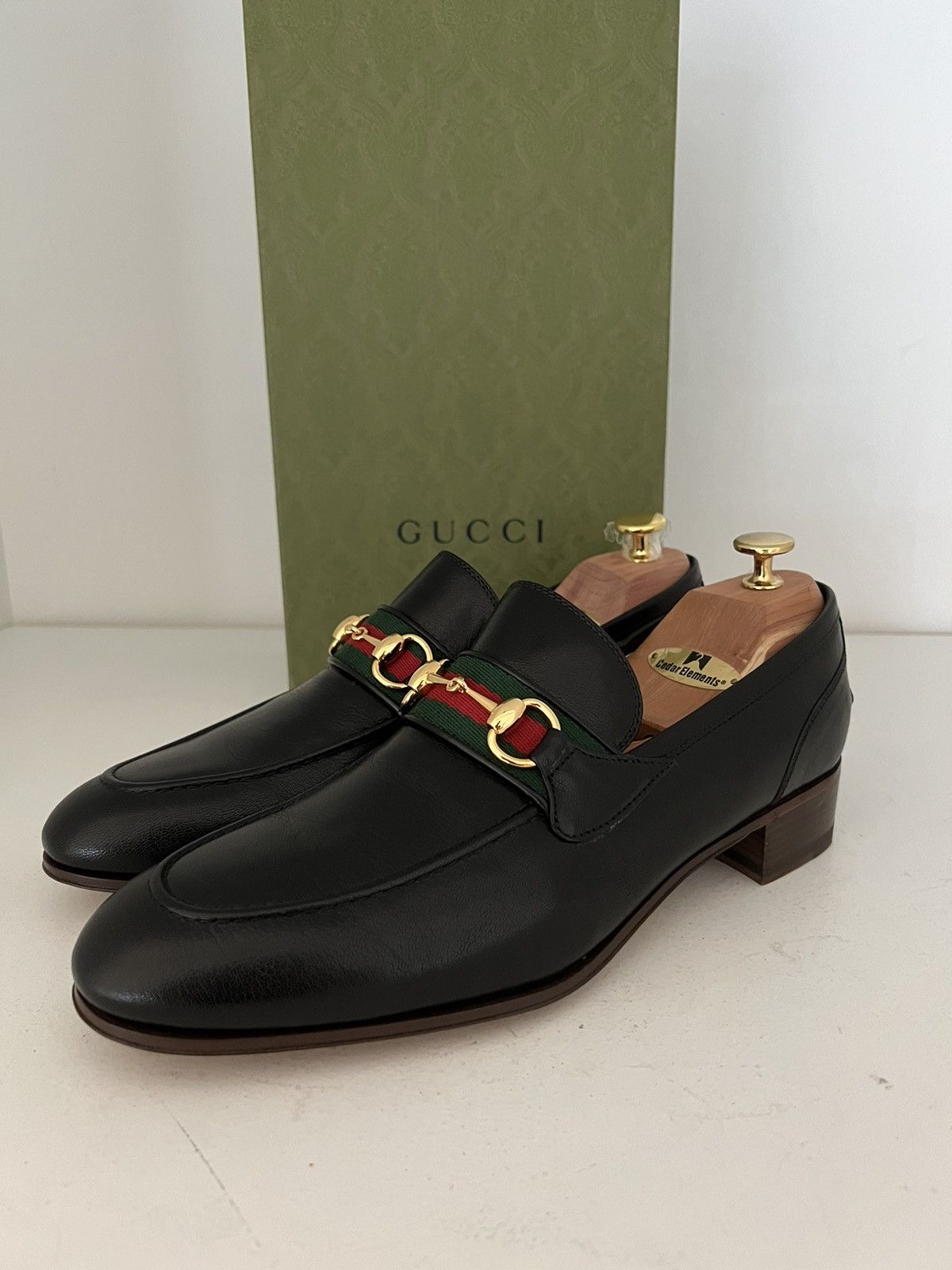 Gucci GUCCI Leather Loafers - Sz. UK9/US10/IT43 Size US 10 / EU 43 - 1 Thumbnail