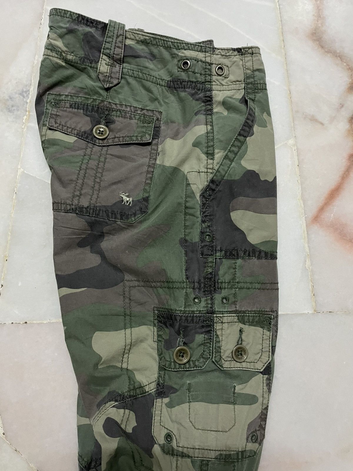 Abercrombie & Fitch Vintage Abercrombie & Fitch Camouflage Rare Tactical Cargo Size 30" / US 8 / IT 44 - 8 Thumbnail