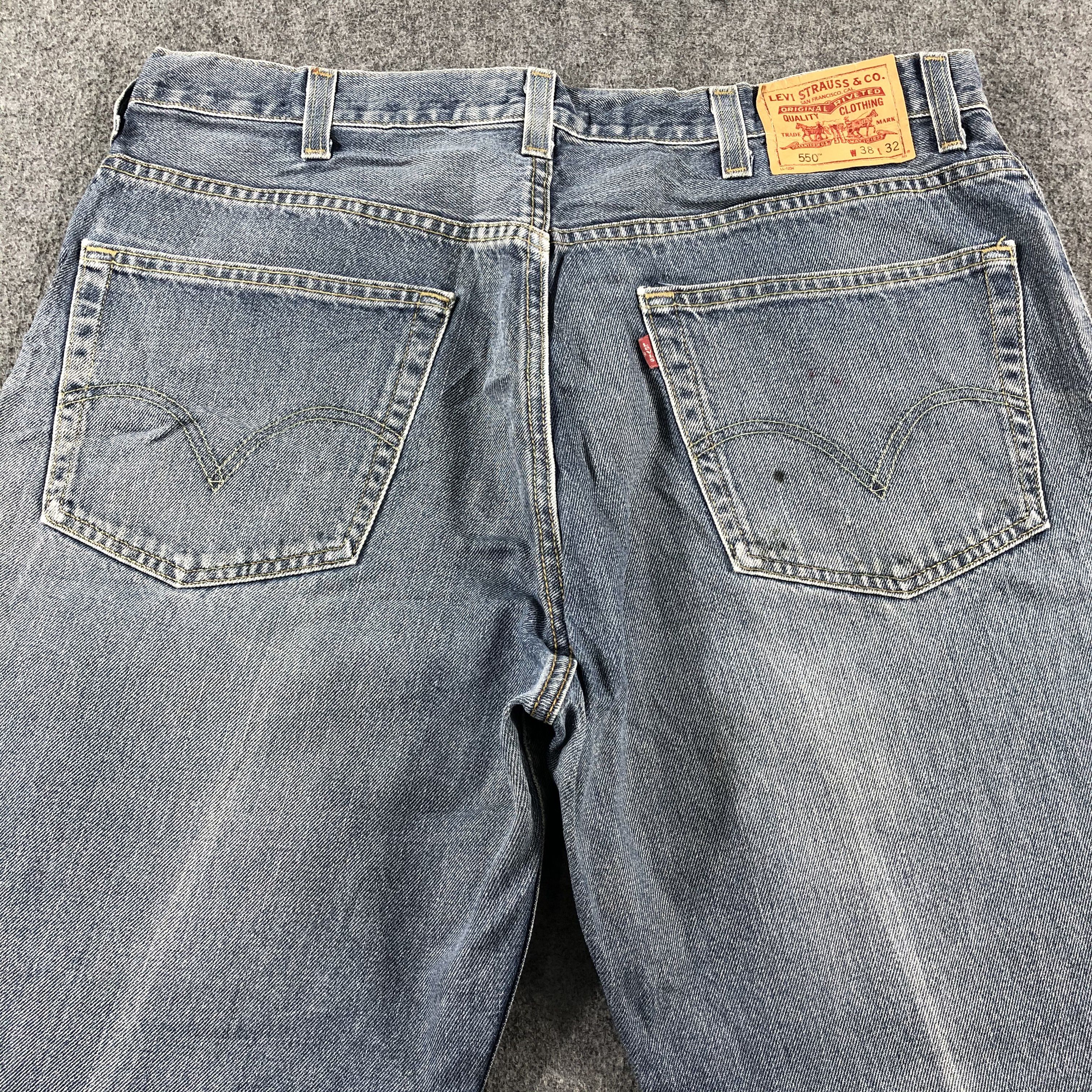 Levi's Vintage Blue Wash Levis 550 Jeans-J2539 Size US 37 - 4 Thumbnail