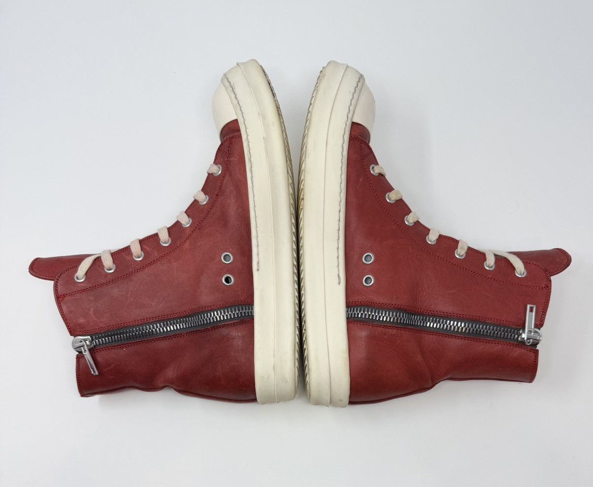 Rick Owens Rick Owens Ramones High Cardinal Red Size US 8 / EU 41 - 4 Thumbnail