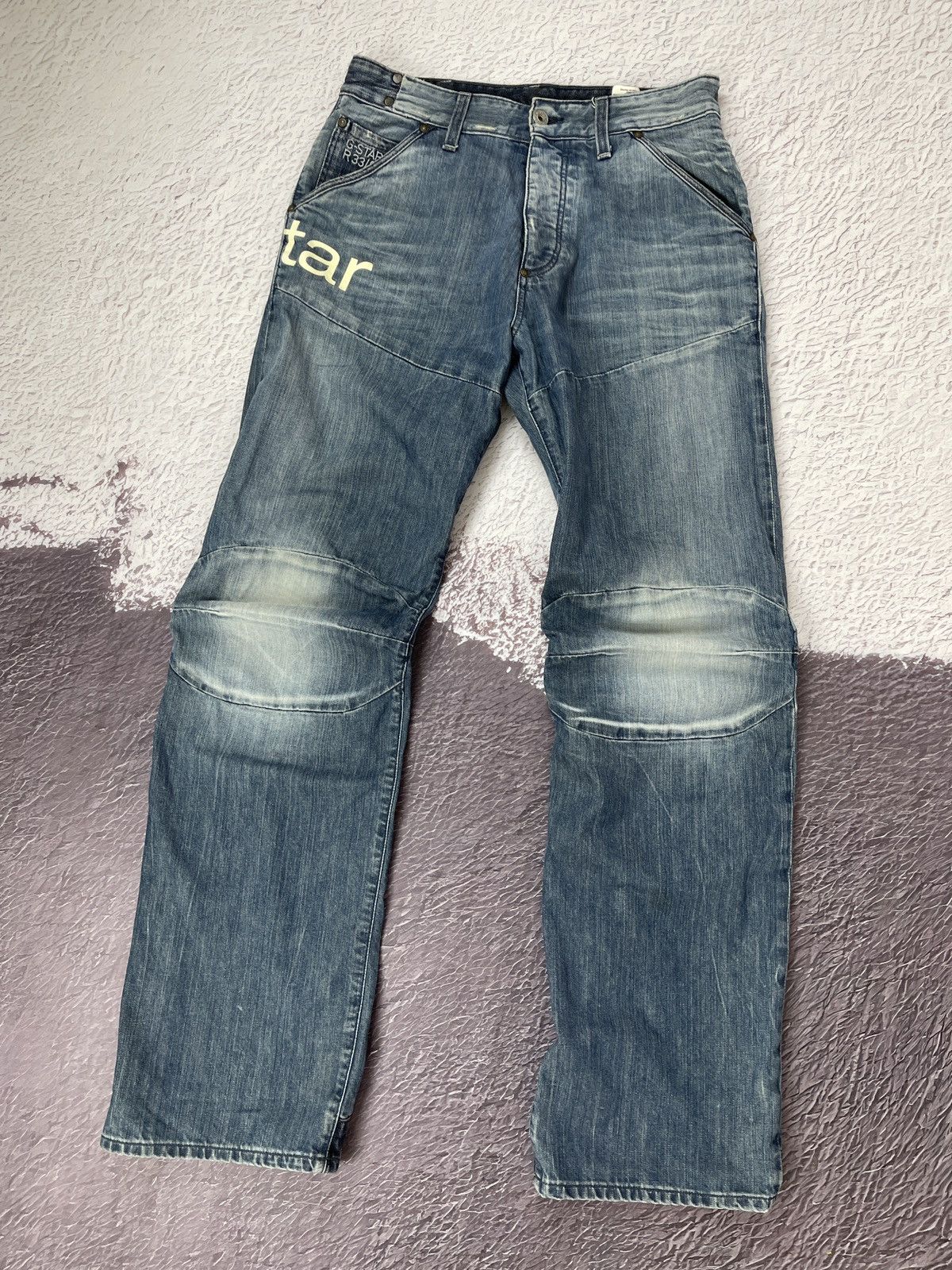 G-Star G-Star Raw vintage Elwood loose prisoner Monty embro jeans Size US 31 - 1 Thumbnail