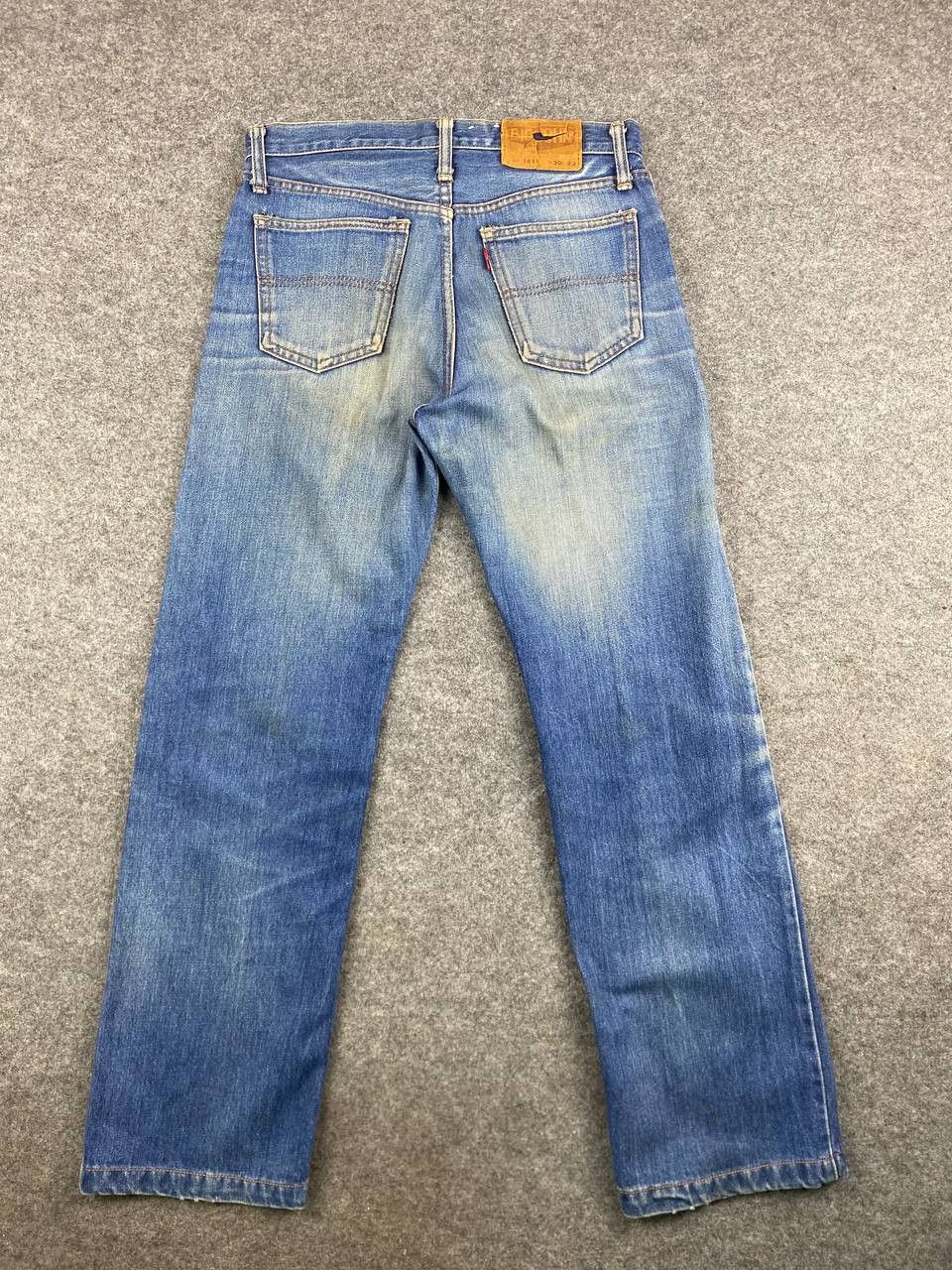 vintage big john uneven faded denim