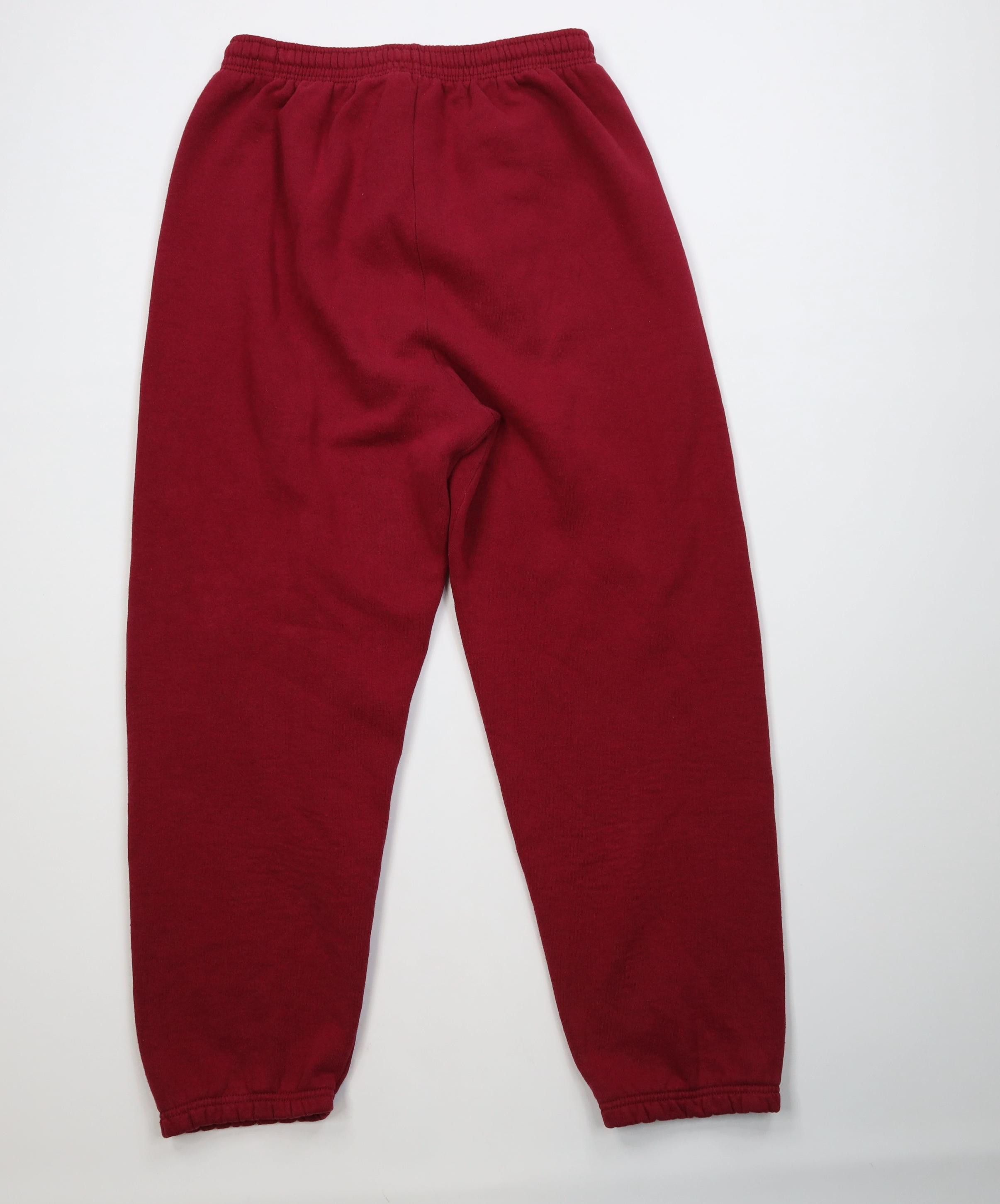 Vintage Vintage 90s Streetwear Cuffed Sweatpants Joggers Red USA Size US 36 / EU 52 - 9 Thumbnail