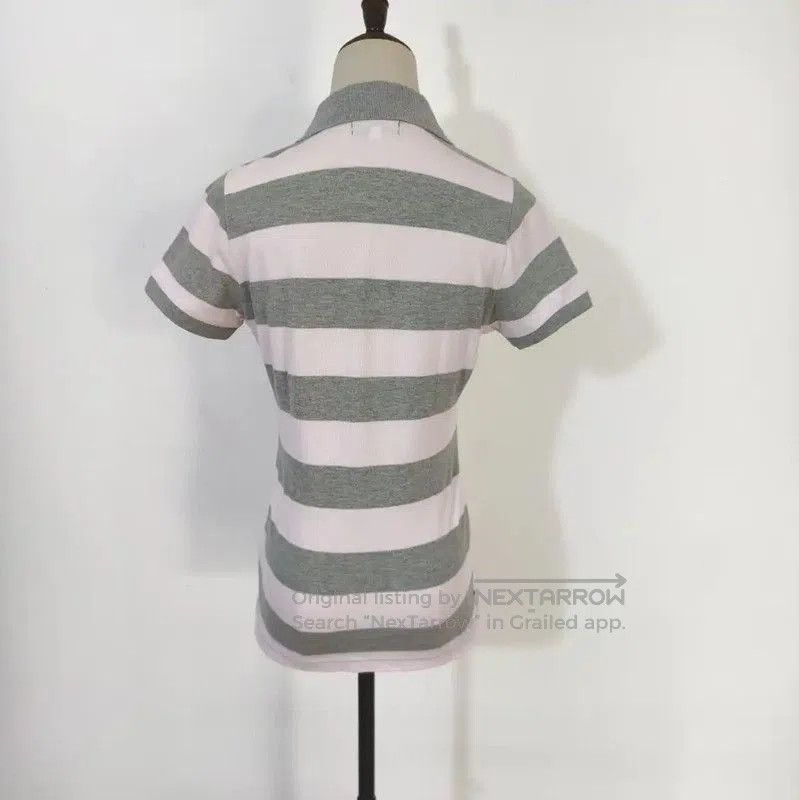 Burberry Burberry Pink Striped Cotton Polo T-Shirt. Size M / US 6-8 / IT 42-44 - 6 Thumbnail