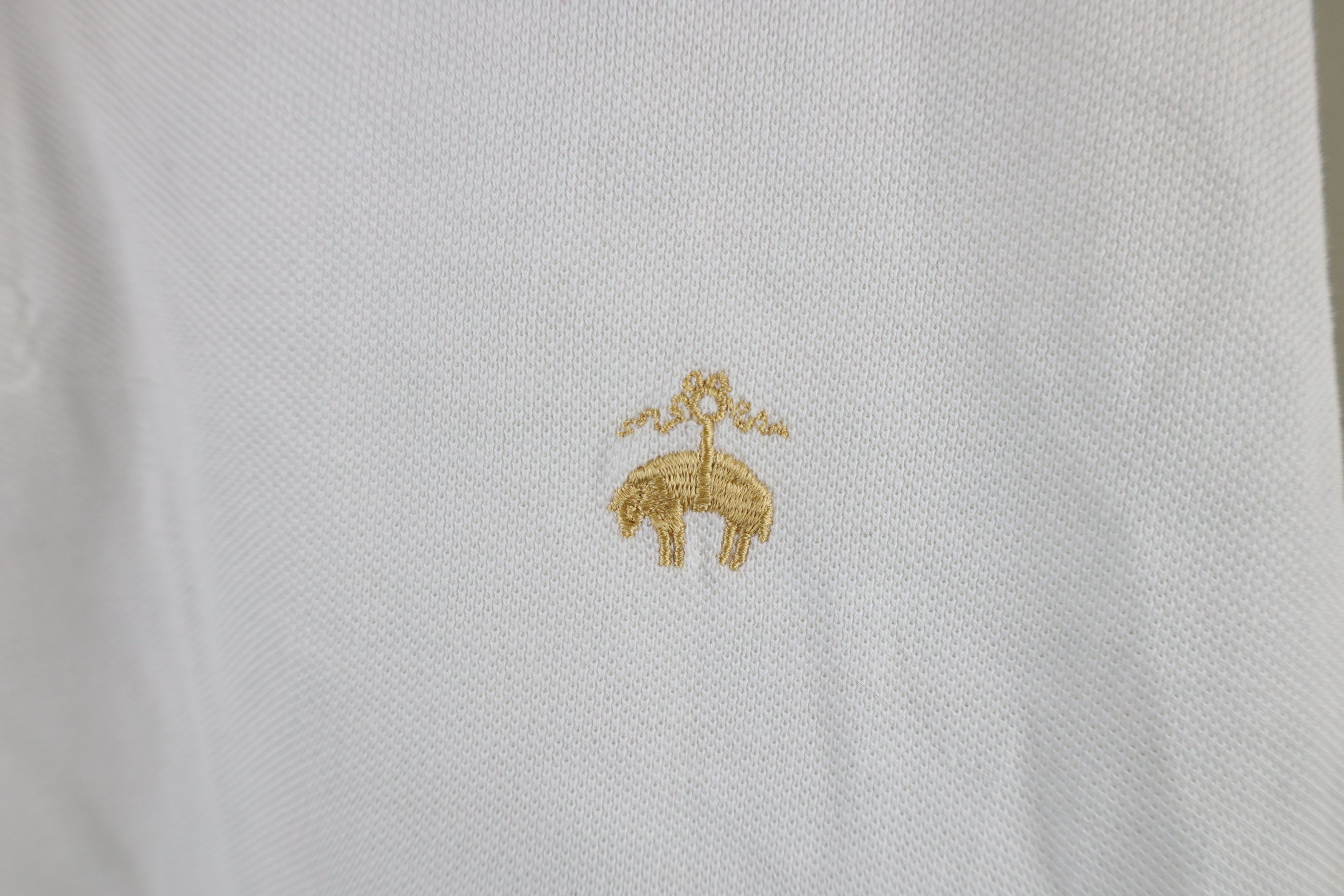 Brooks Brothers × Vintage Brooks Brothers Short Sleeve Collared Golf Polo Shirt White Size US XL / EU 56 / 4 - 4 Thumbnail