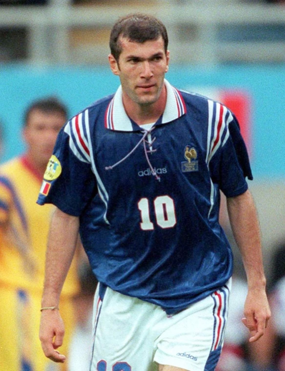 Adidas France Euro 1996 home shirt #10 Zidane Size US M / EU 48-50 / 2 - 12 Thumbnail