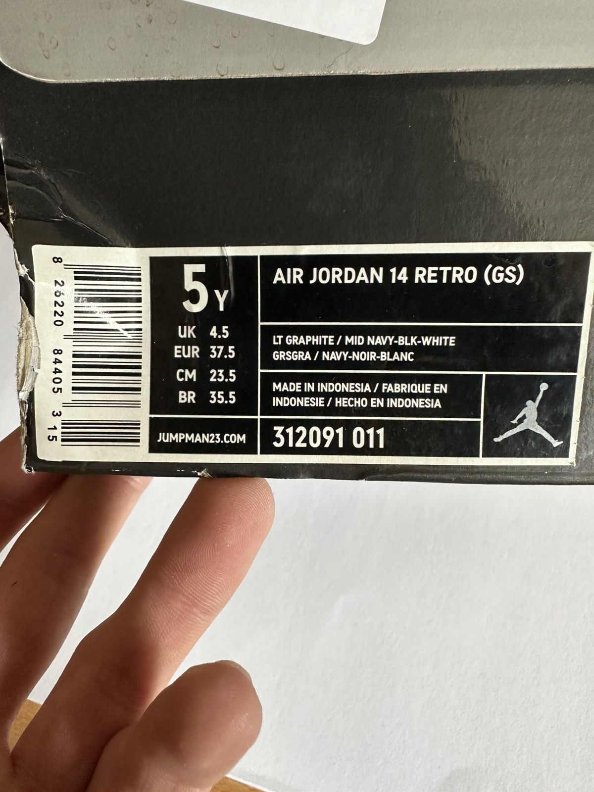 Jordan Brand DS Jordan 14 Retro “Graphite” Size US 5 / EU 37 - 8 Thumbnail