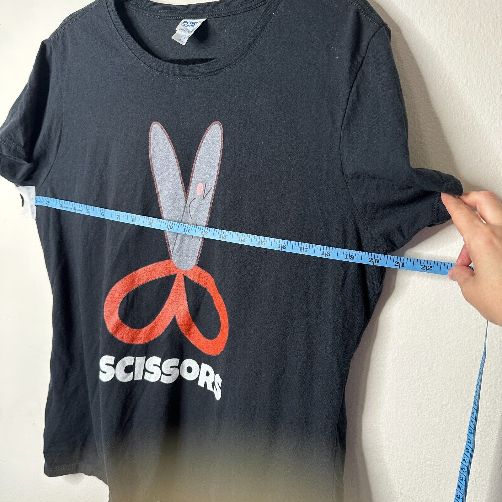 Other Port & Company Black Short Sleeve Scissors Graphic Tee XL Size XL / US 12-14 / IT 48-50 - 7 Thumbnail