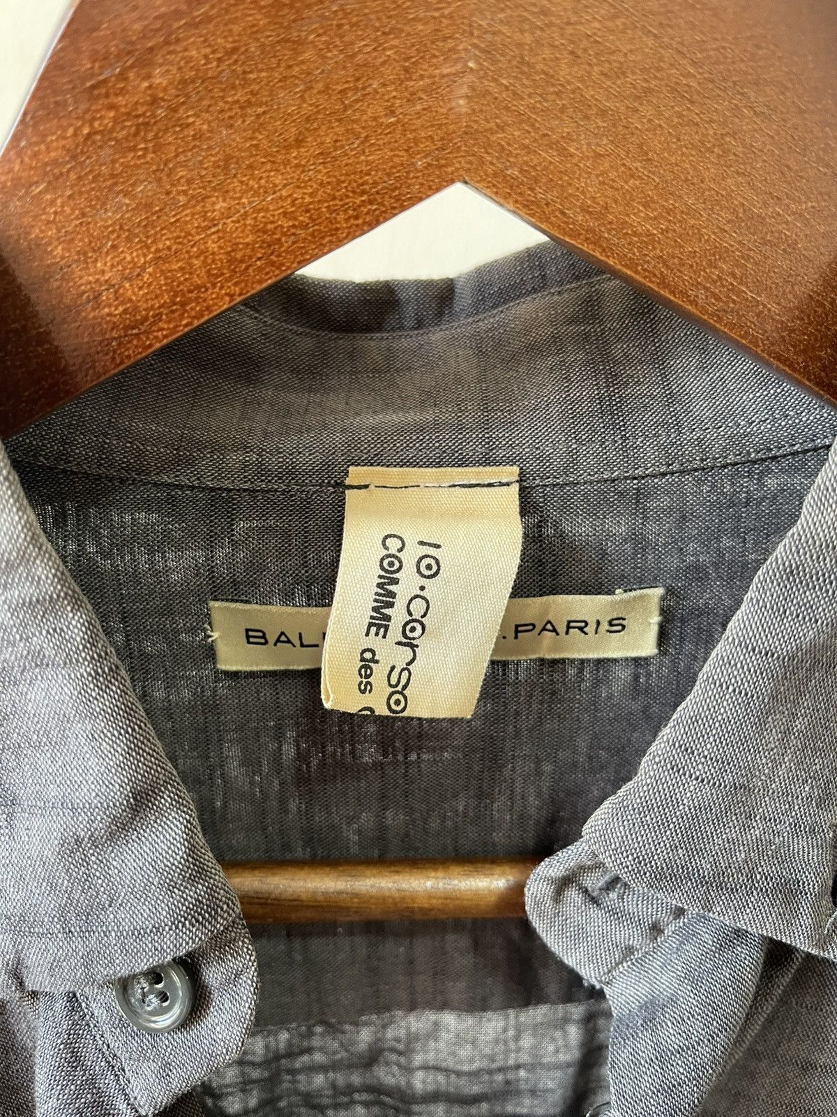 Balenciaga 2005 Balenciaga Comme Des Garcons Button Ups Shirt Size US S / EU 44-46 / 1 - 10 Thumbnail