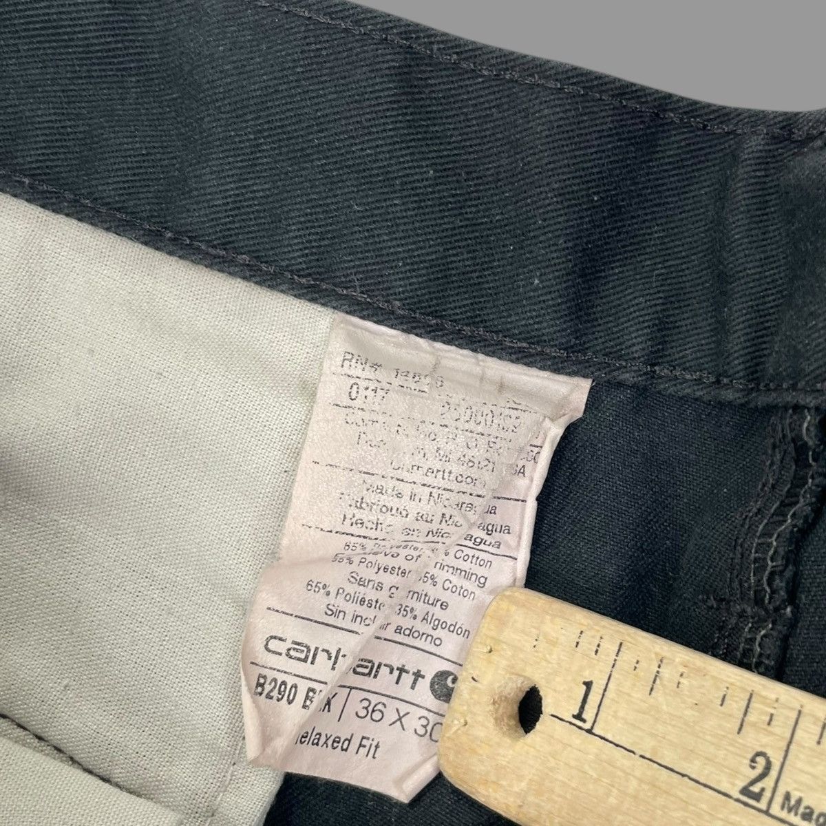 Carhartt × Vintage Vintage 90s faded Carhartt pleated pants Size US 36 / EU 52 - 4 Thumbnail