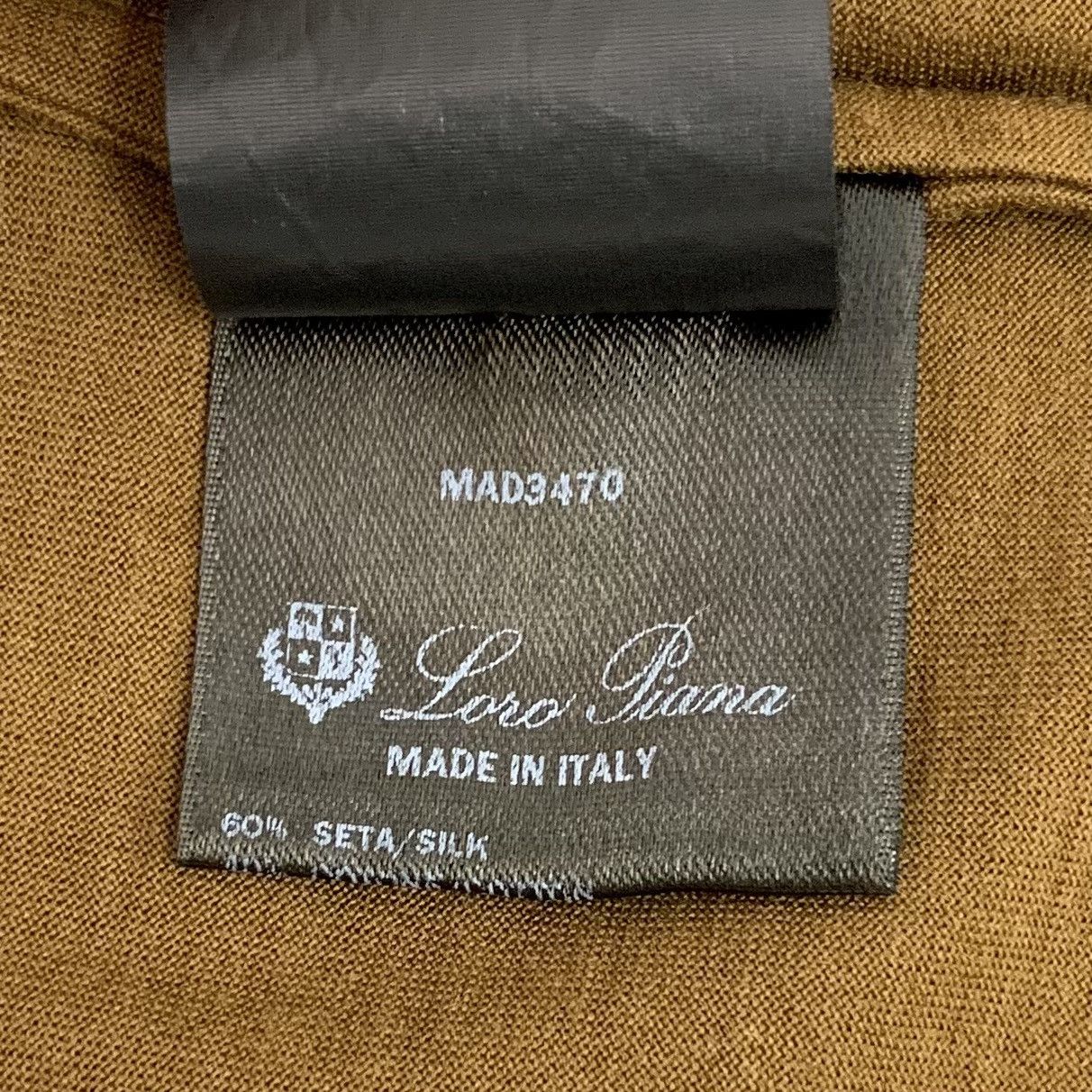 Loro Piana Loro Piana Brown Mulberry Silk Short Sleeve T-Shirt K26WX Size US M / EU 48-50 / 2 - 7 Thumbnail