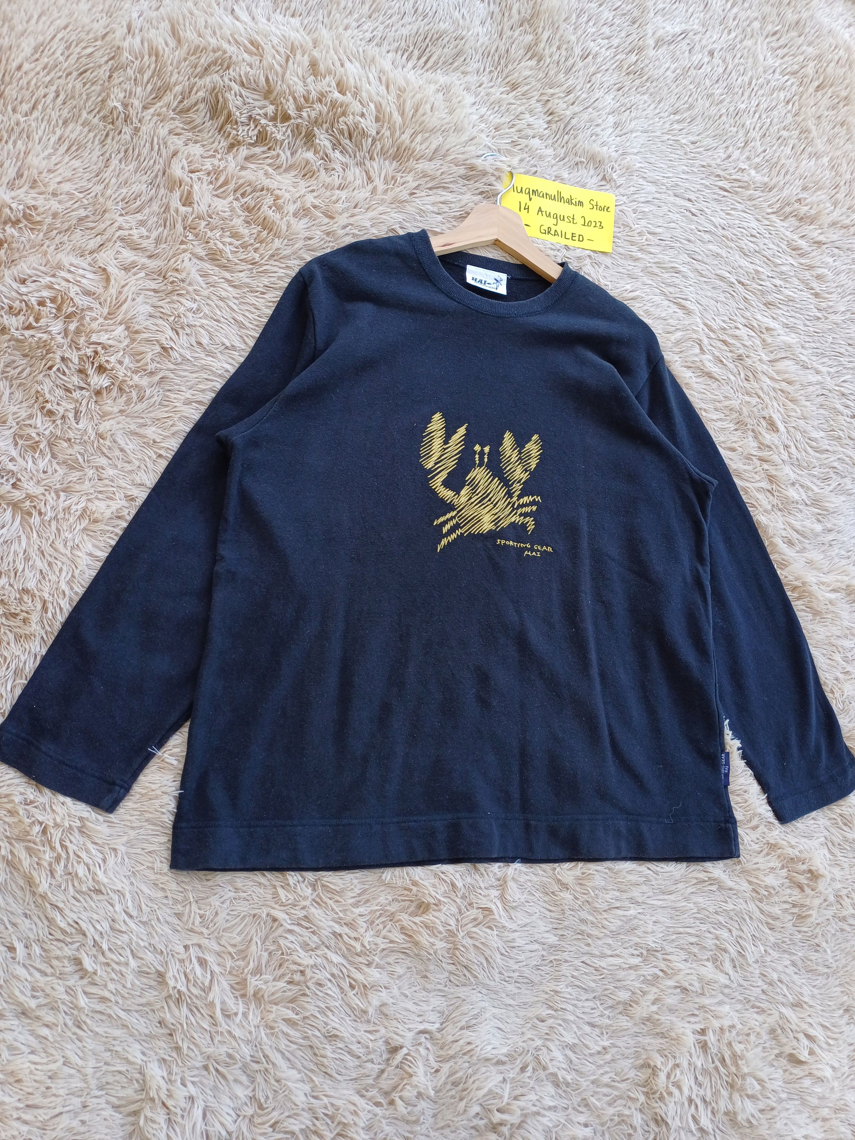 Issey Miyake Rare Vintage Hai Sporting Gear Crab Pullover Sweatshirt Size US L / EU 52-54 / 3 - 2 Thumbnail