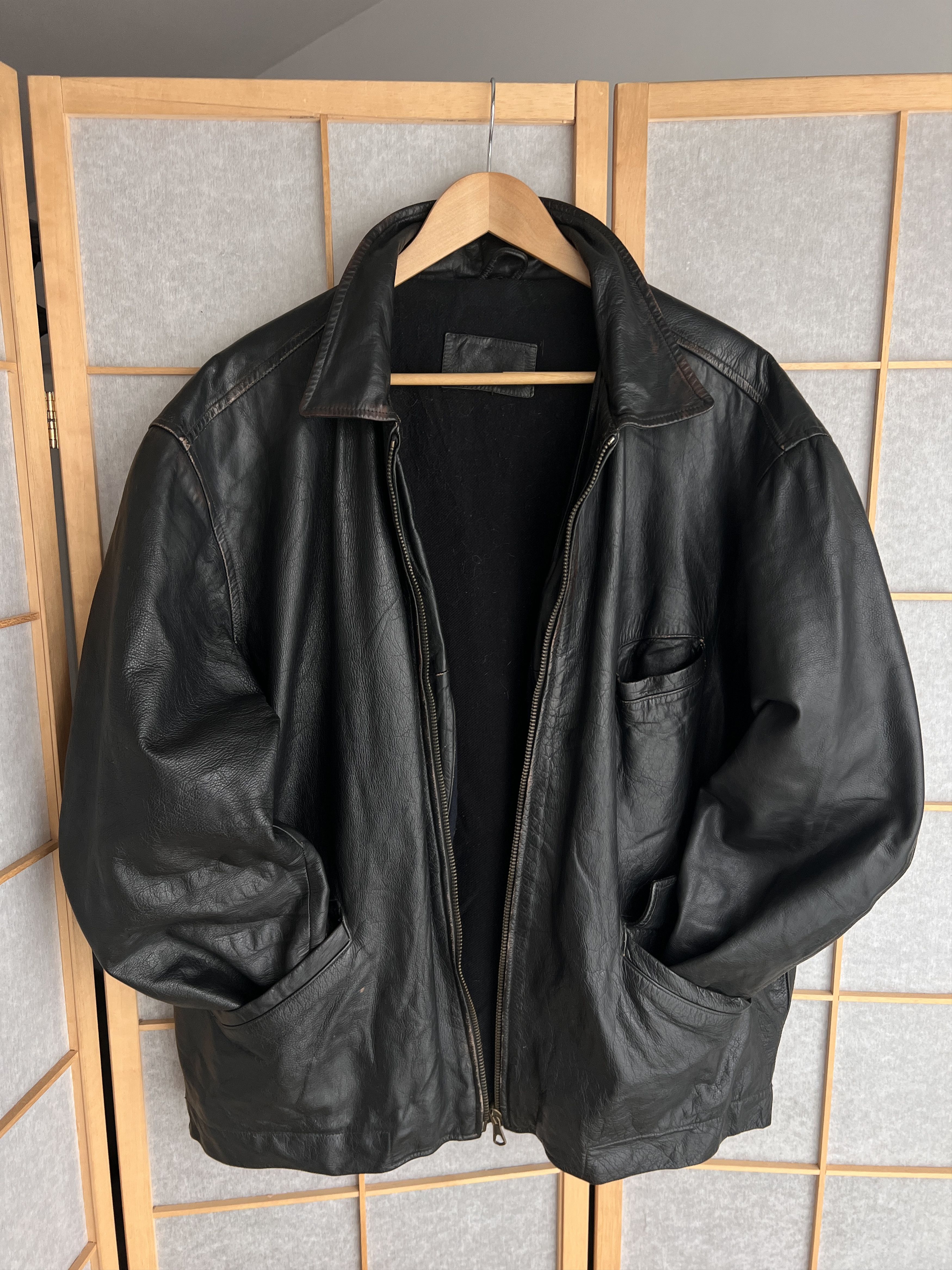 If Six Was Nine VTG Yohji Yamamoto Kanye West Style Cargo Leather Jacket LGB Size US L / EU 52-54 / 3 - 4 Thumbnail